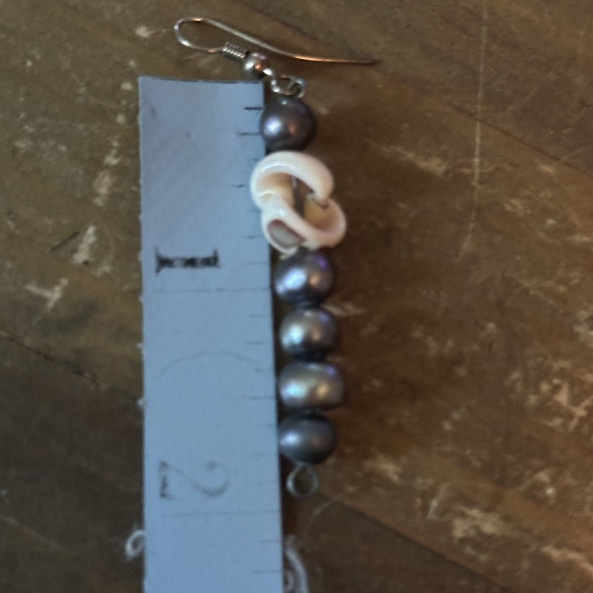 Other Gray freshwater pearl dangle earrings Size ONE SIZE - 4 Thumbnail