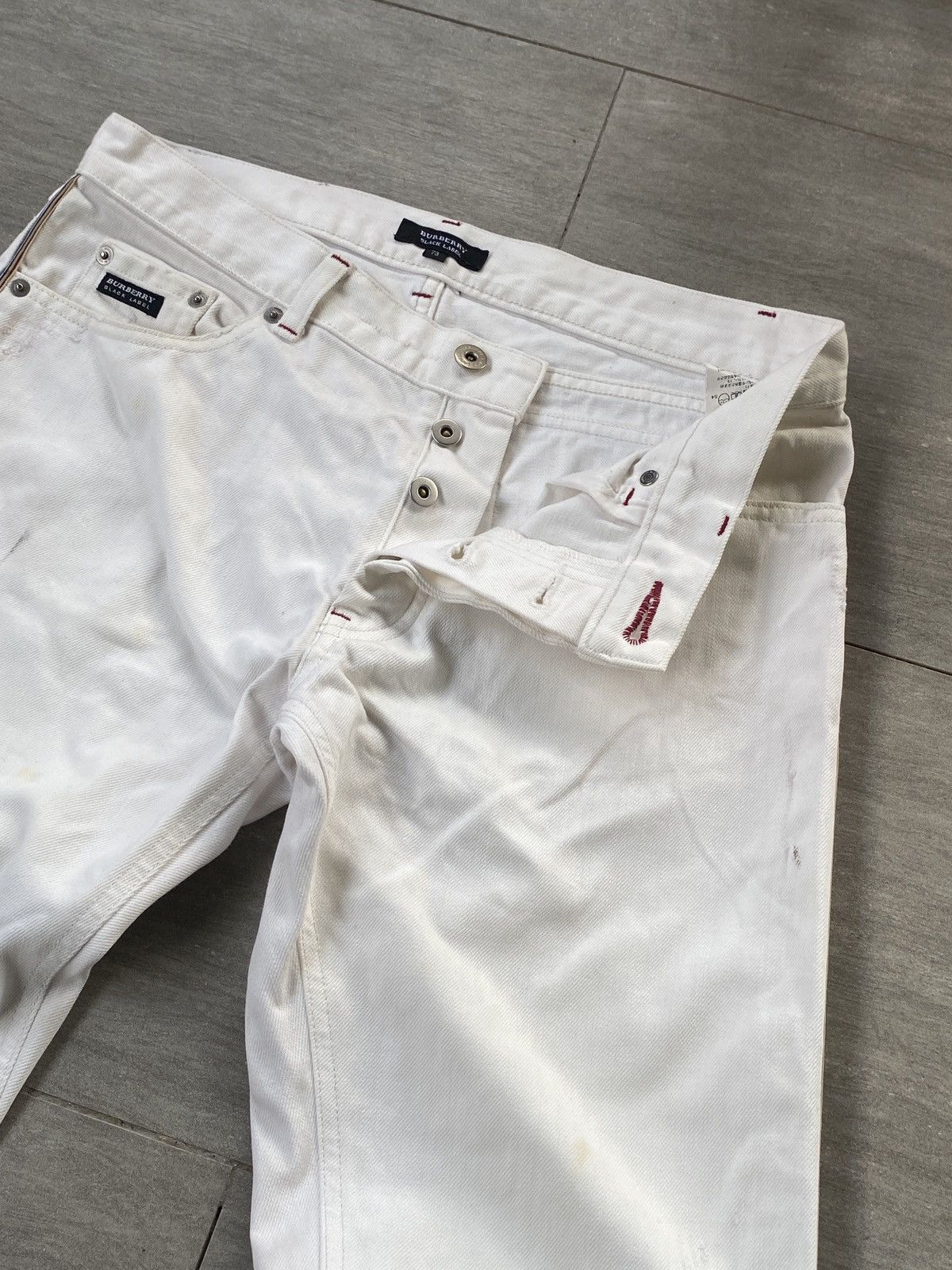 Burberry Vintage Burberry Black Label Minor Distressed white denim Size US 32 / EU 48 - 10 Thumbnail