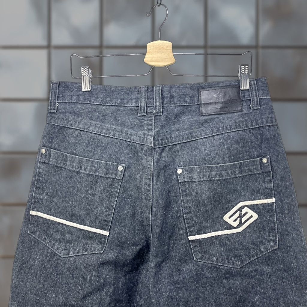 Enyce VINTAGE ENYCE Denim Shorts Jorts Sean John 36 Baggy Wide Leg Men Black Cargo Denim Shorts Mens 36 ENYCE Jeans Jorts Size US 36 / EU 52 - 1 Thumbnail