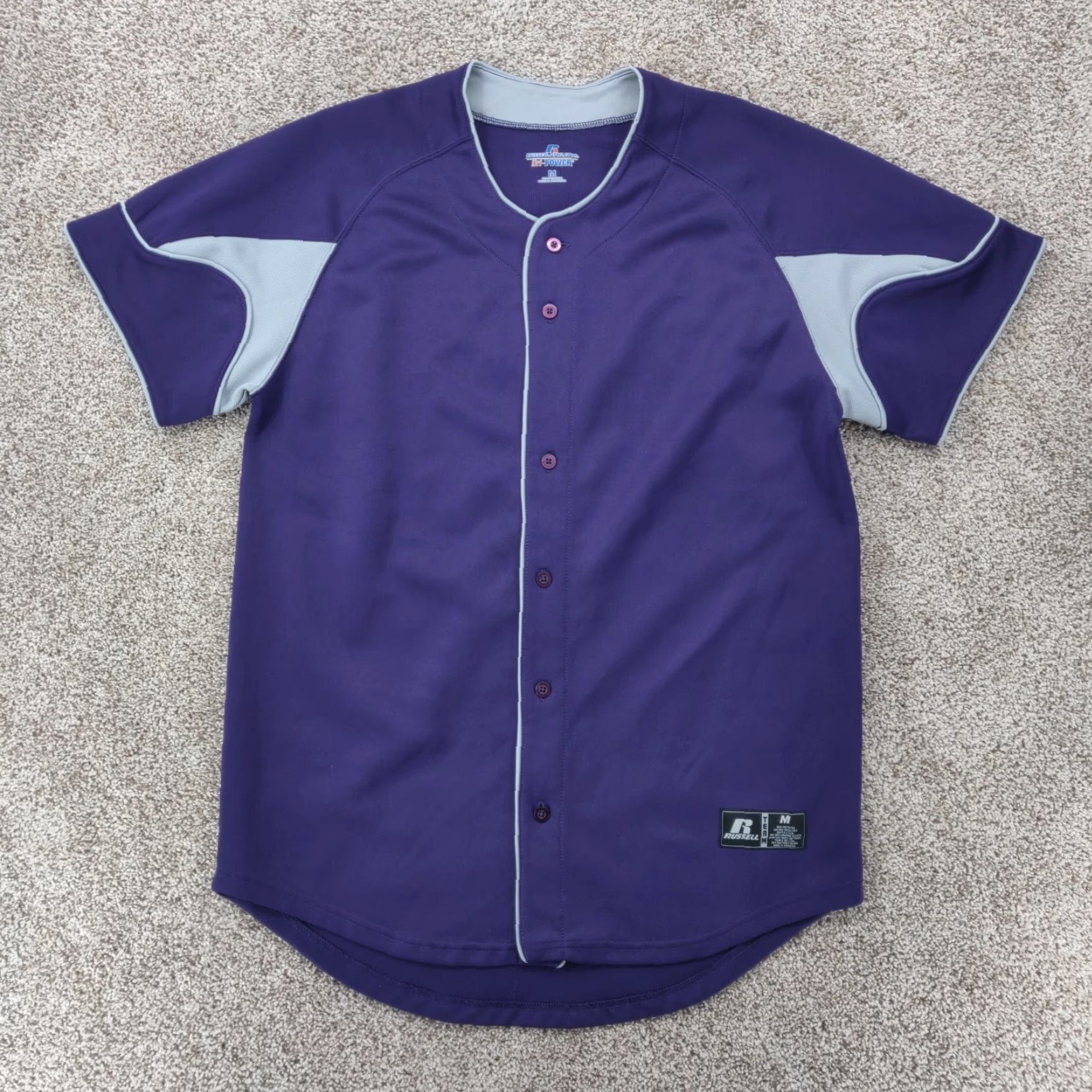 Russell Athletic VINTAGE Russell Athletic LA Lakers Jersey Shirt Mens M Purple 2010 Finals Button Regular Short Sleeve Crew Neck T-Shirt Purple Mens Basketball Size US M / EU 48-50 / 2 - 2 Thumbnail