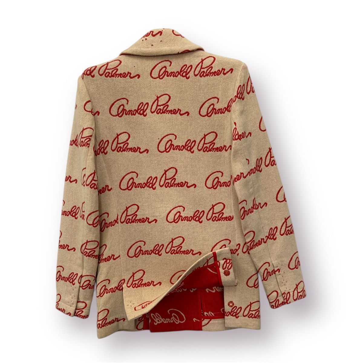 Vintage 🔥 VTG ARNOLD PALMER Overprinted Mohair Blazer Jacket Size XS / US 0-2 / IT 36-38 - 12 Thumbnail