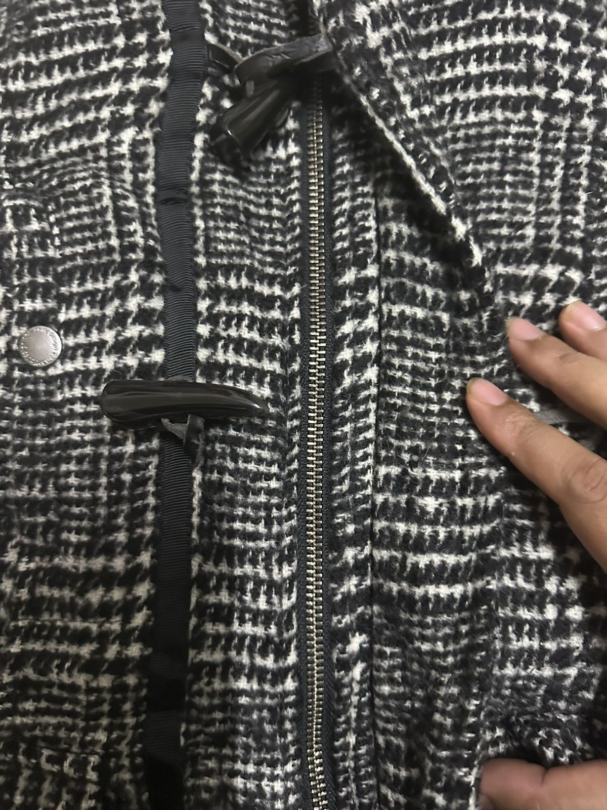 Semantic Design Wool Fur Jacket With Tag
