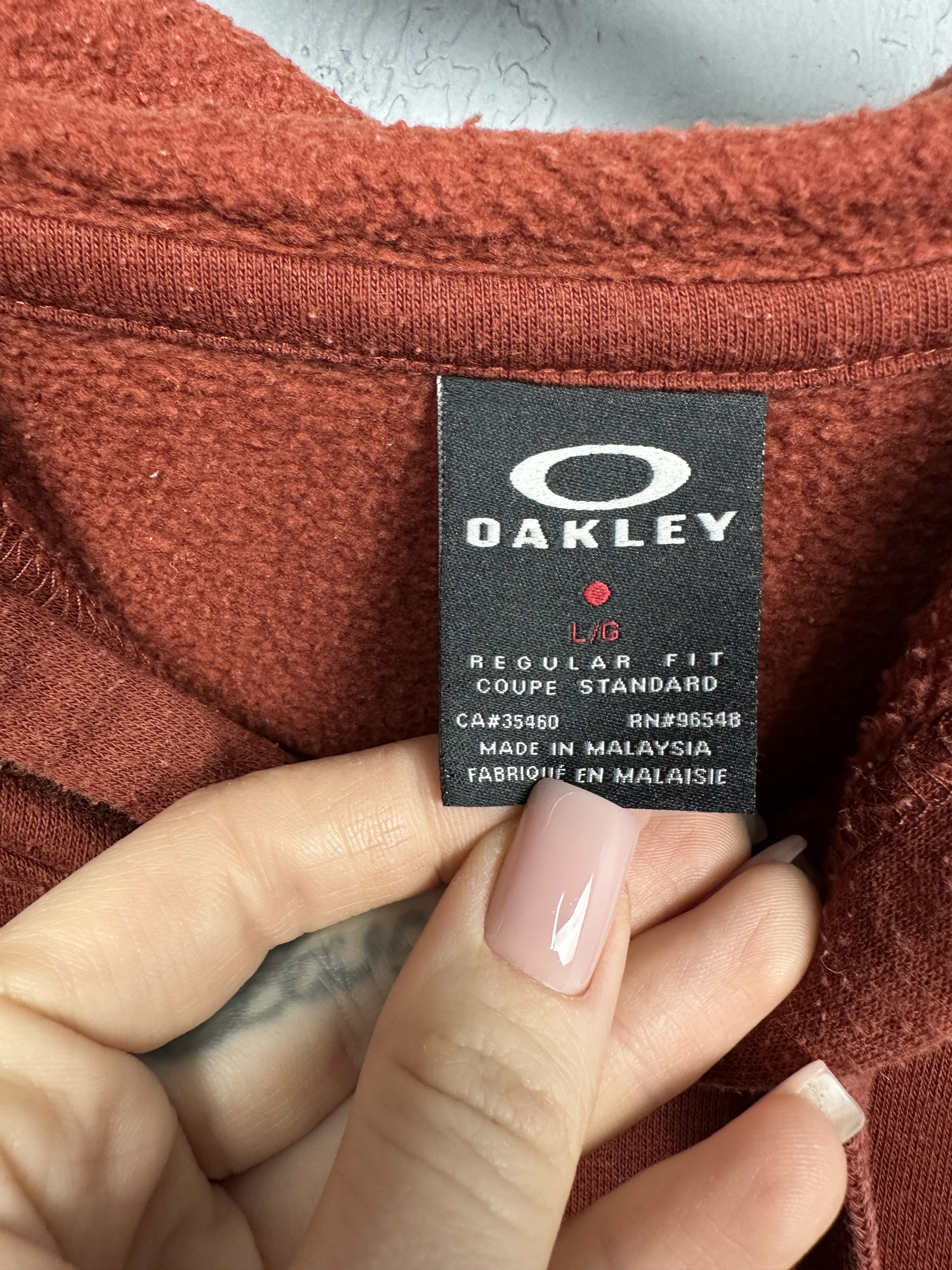 Oakley Oakley Mens Big Logo Hoodie Size US L / EU 52-54 / 3 - 3 Thumbnail