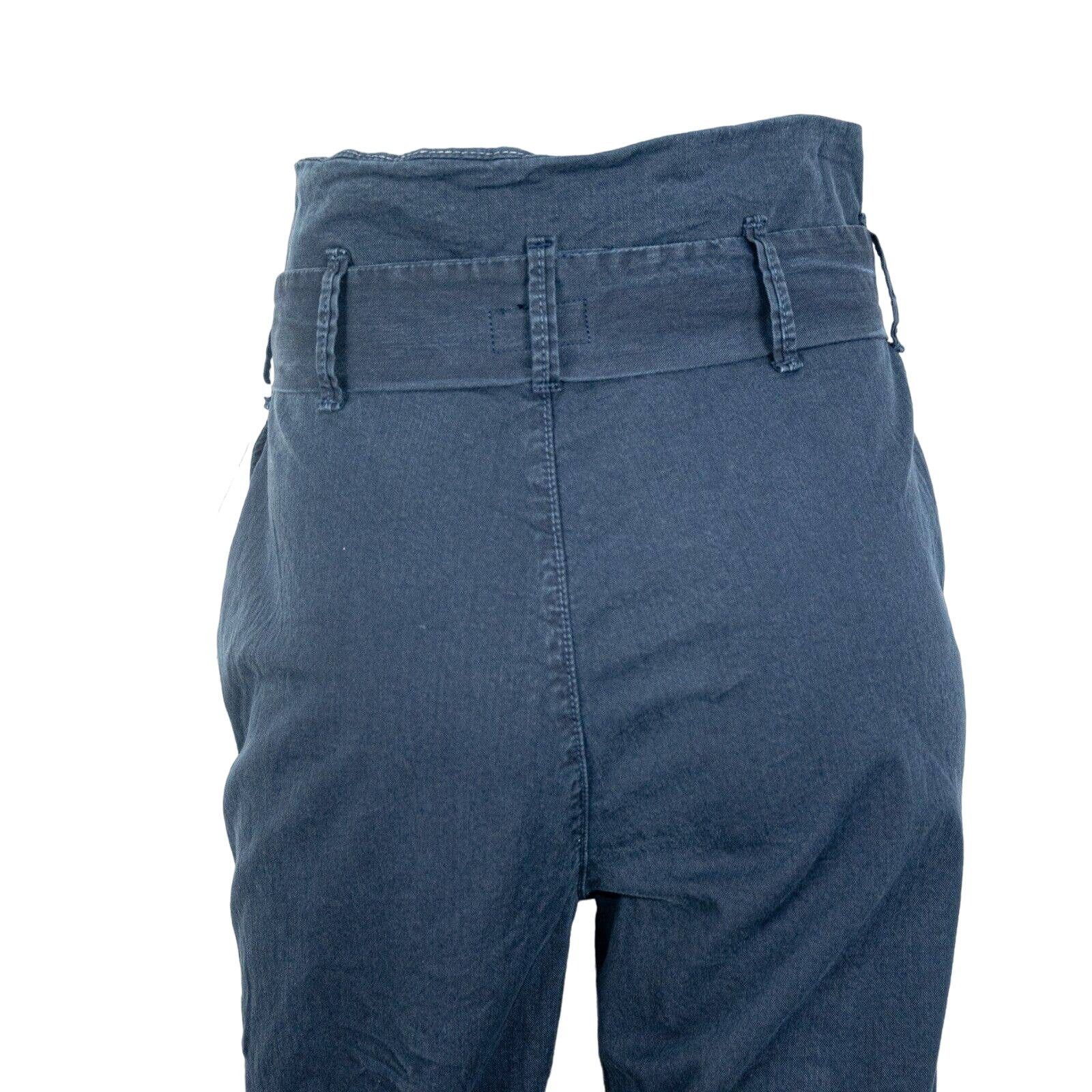 MOTHER MOTHER Denim Paperbag Greaser Ankle Pants Navy Blue Sz 25 Size 25" / US 0 / IT 36 - 14 Thumbnail