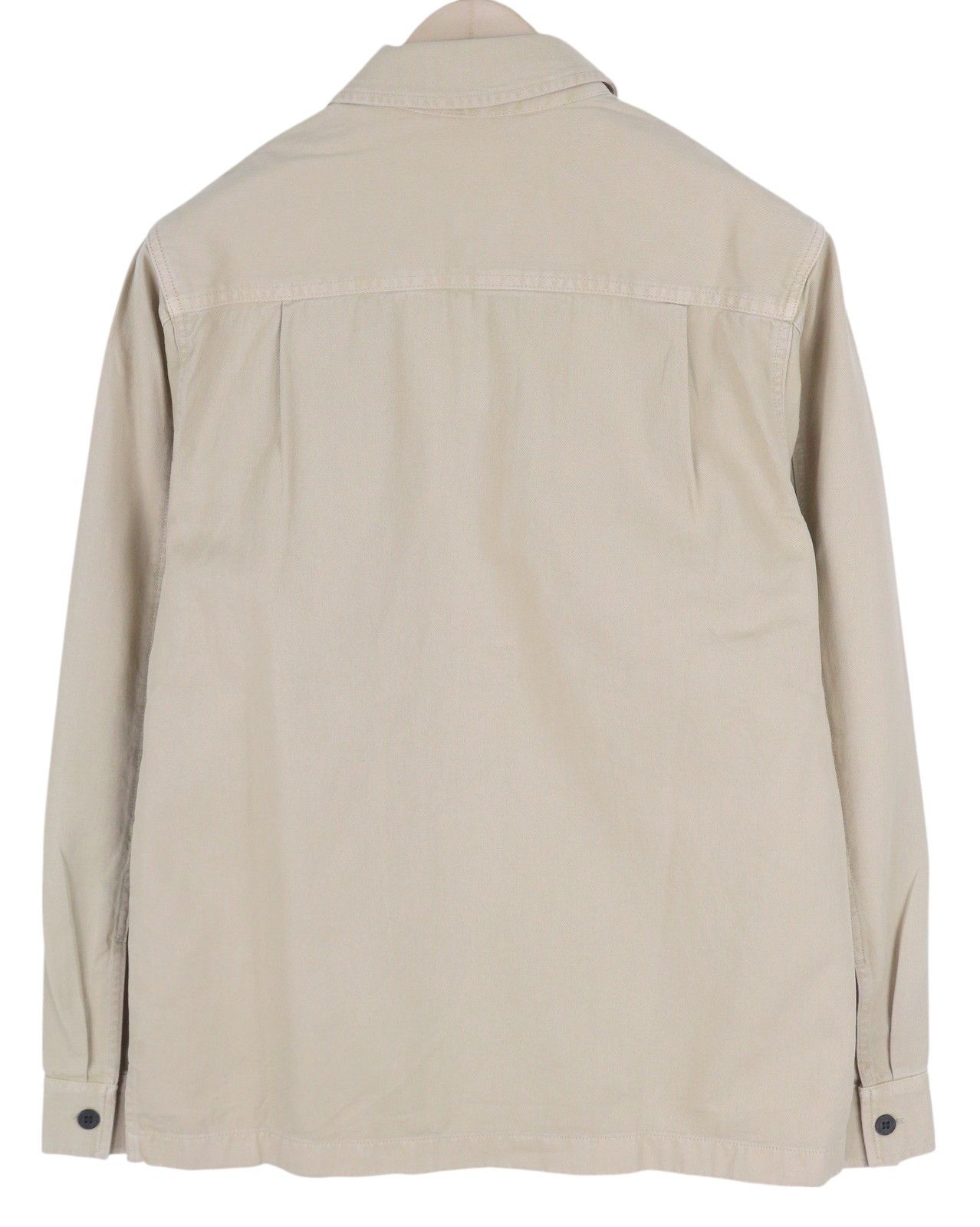 Calvin Klein XS Beige Relaxed Fit Buttoned Patch Pocket Shirt 85352 Size US XS / EU 42 / 0 - 2 Thumbnail