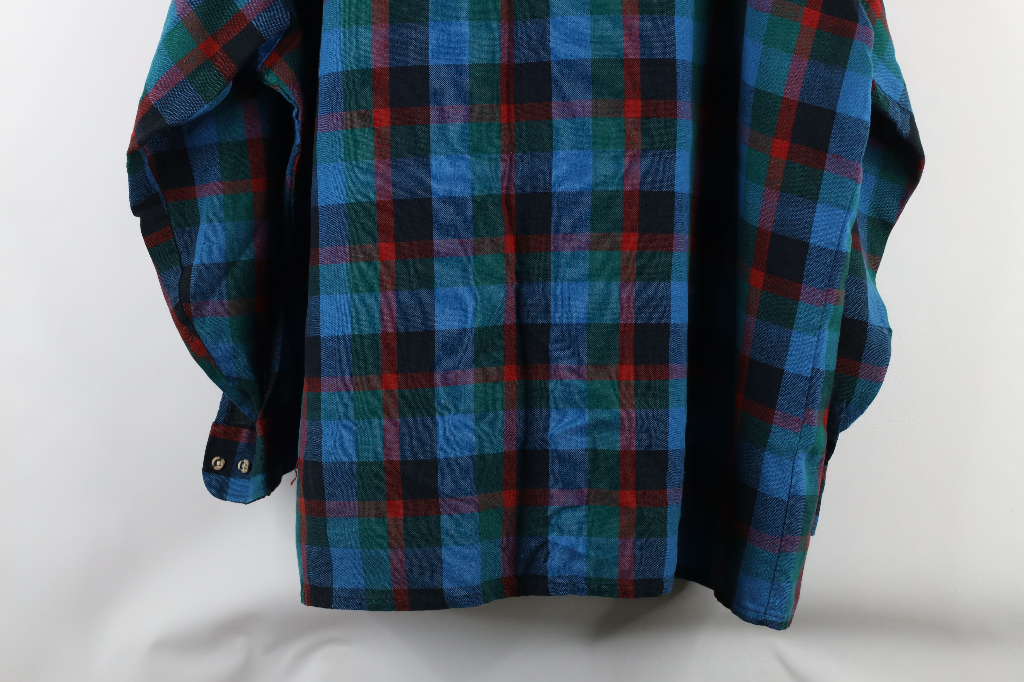 Vintage Vintage 90s Streetwear Collared Button Shirt Rainbow Plaid Size US XL / EU 56 / 4 - 17 Thumbnail