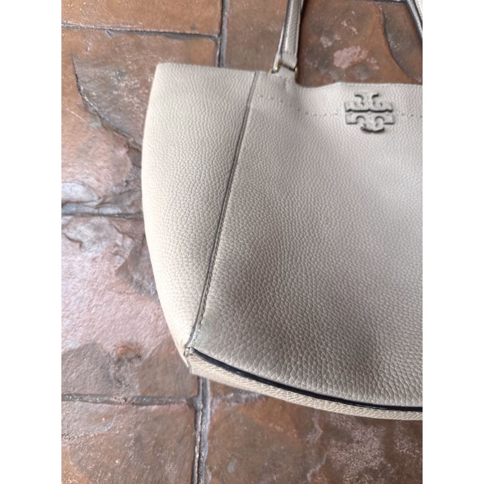 Tory Burch Tory Burch Purse Large Black McGraw Tote Bag Pink Size ONE SIZE - 2 Thumbnail