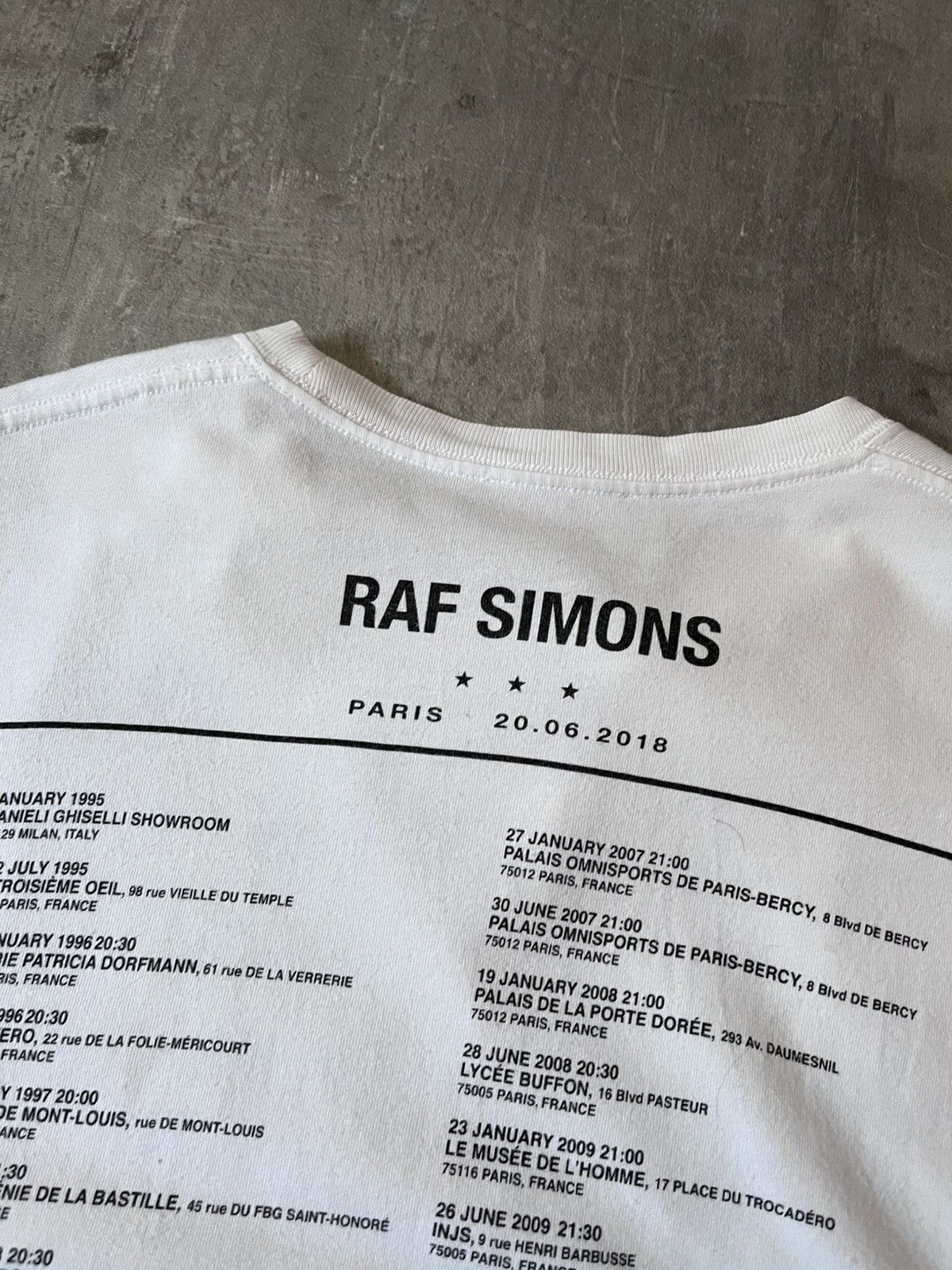 Raf Simons Raf Simons S/S 2019 Montreuil Paris T-shirt white Size US M / EU 48-50 / 2 - 13 Thumbnail