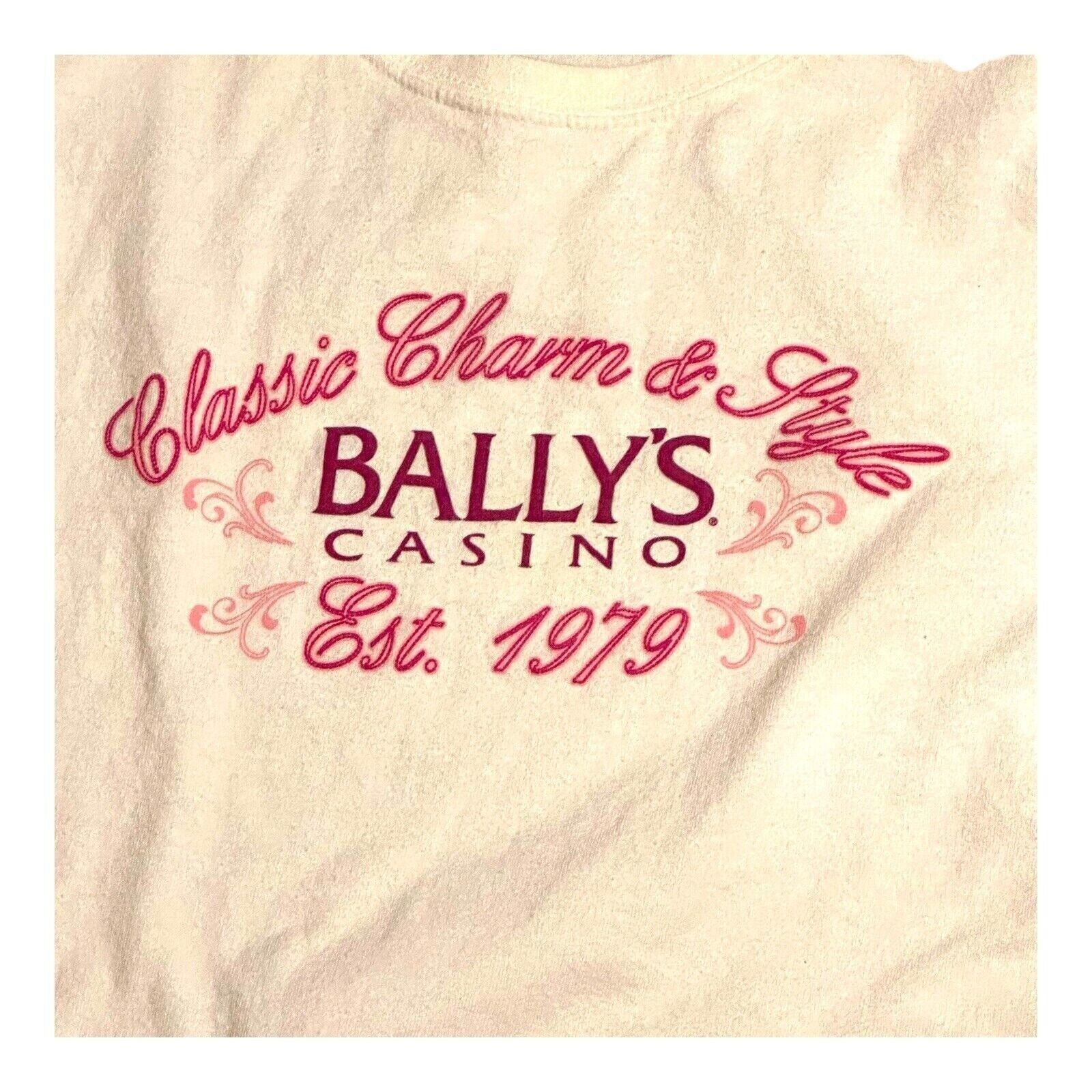 Vintage Bally's Casino Las Vegas T-Shirt White 2XL 100% Cotton GREAT Size XXL / US 16-18 / IT 52-54 - 2 Thumbnail