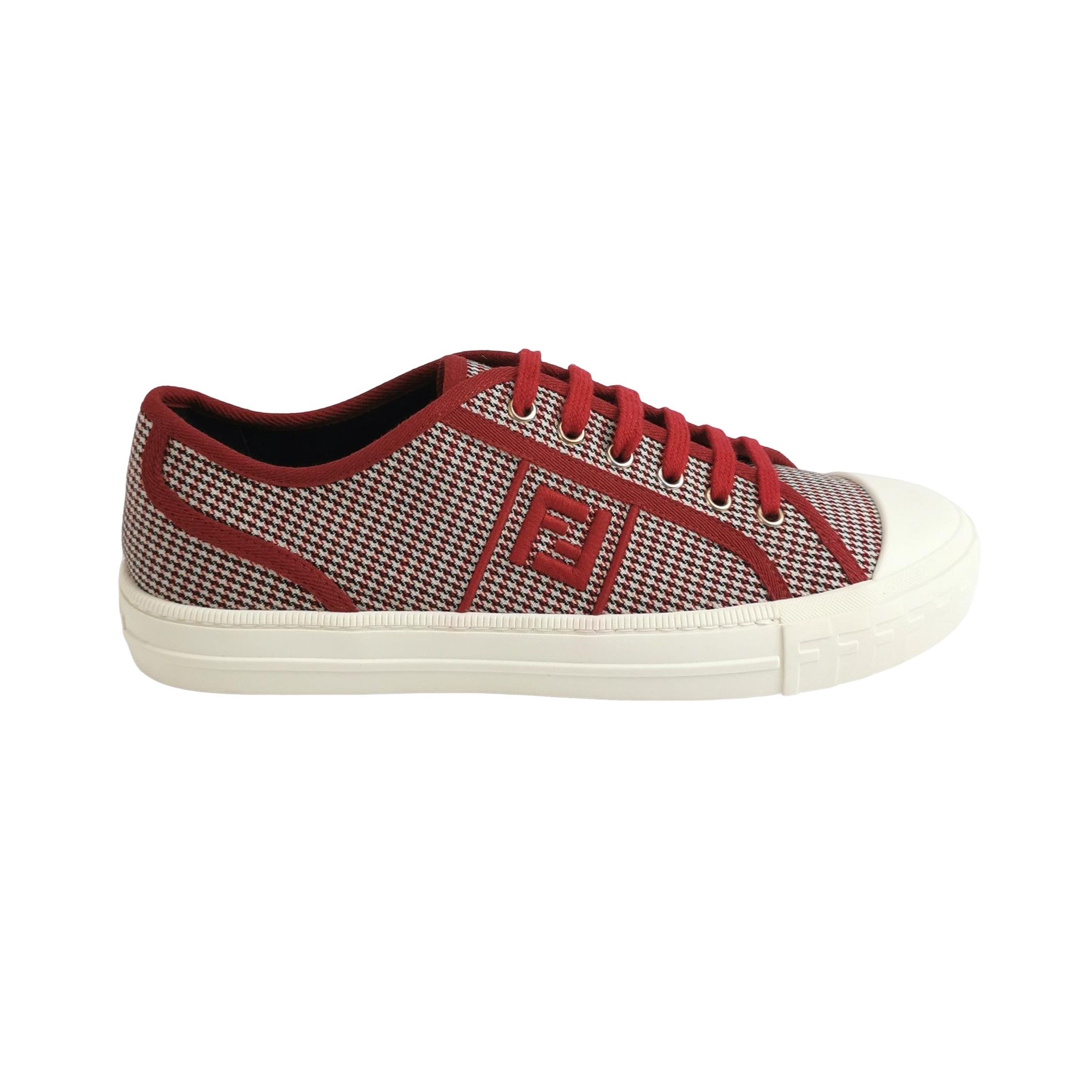 Fendi Fendi Domino Canvas Low-Top Sneakers EU 42 Size US 9 / EU 42 - 1 Thumbnail