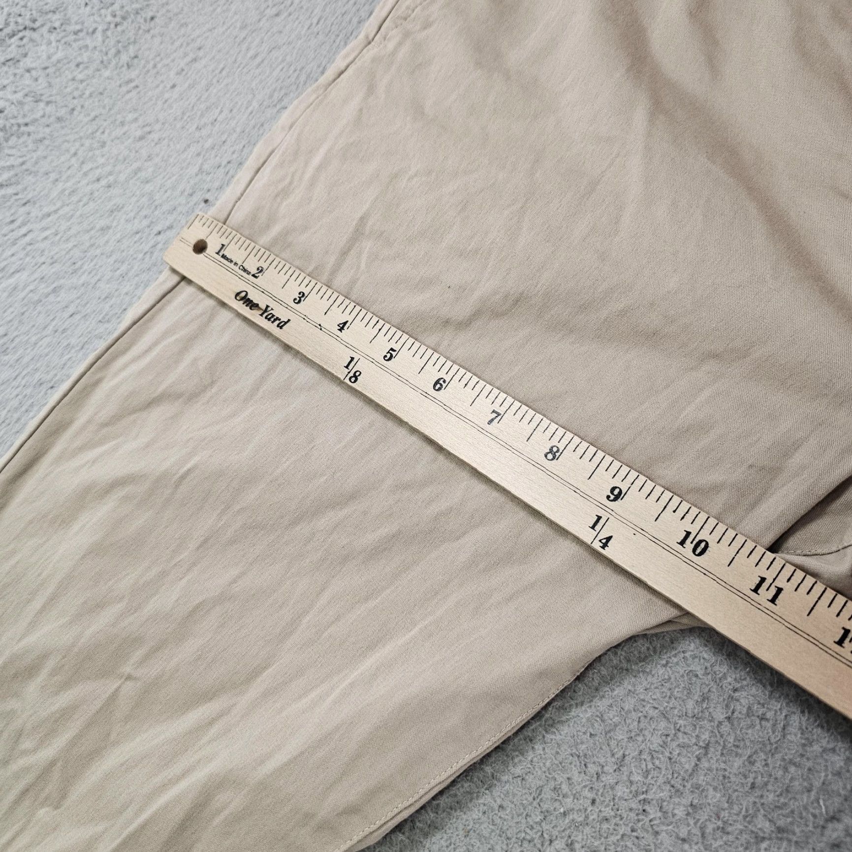 Vintage Birddogs Pants Mens 34x32 Chino Slim Built-in Liner Comfort Casual Khaki Beige 5-Pocket Pockets Zip Fly Logo Mens Size US 34 / EU 50 - 5 Thumbnail