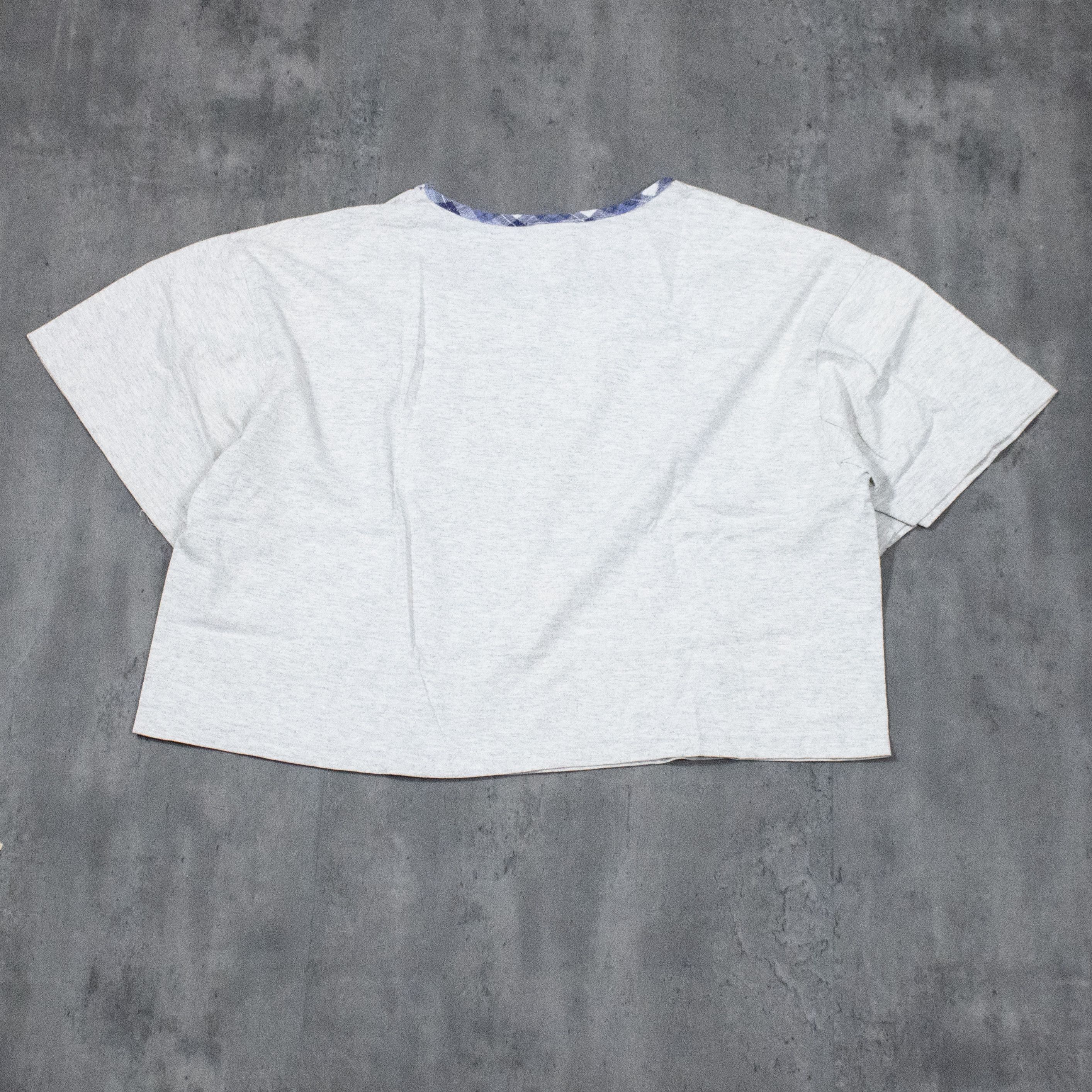 Cartoon Network × Vintage Vintage 1997 Tweety University Cropped Grey Crop Top T-Shirt Size L / US 10 / IT 46 - 6 Thumbnail
