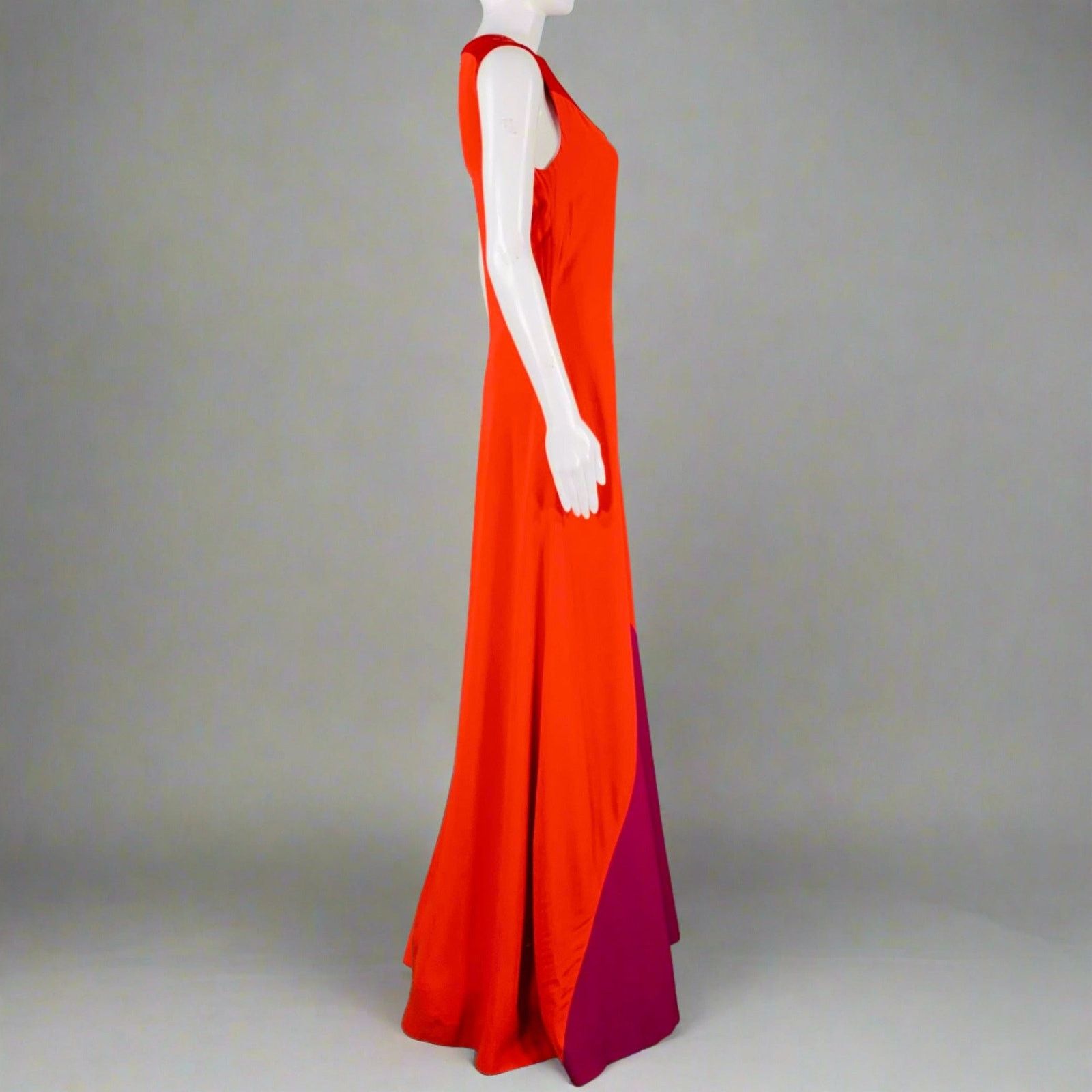 Givenchy GIVENCHY Red Purple Viscose Blend Sleeveless Gown Dress Size XS / US 0-2 / IT 36-38 - 2 Thumbnail