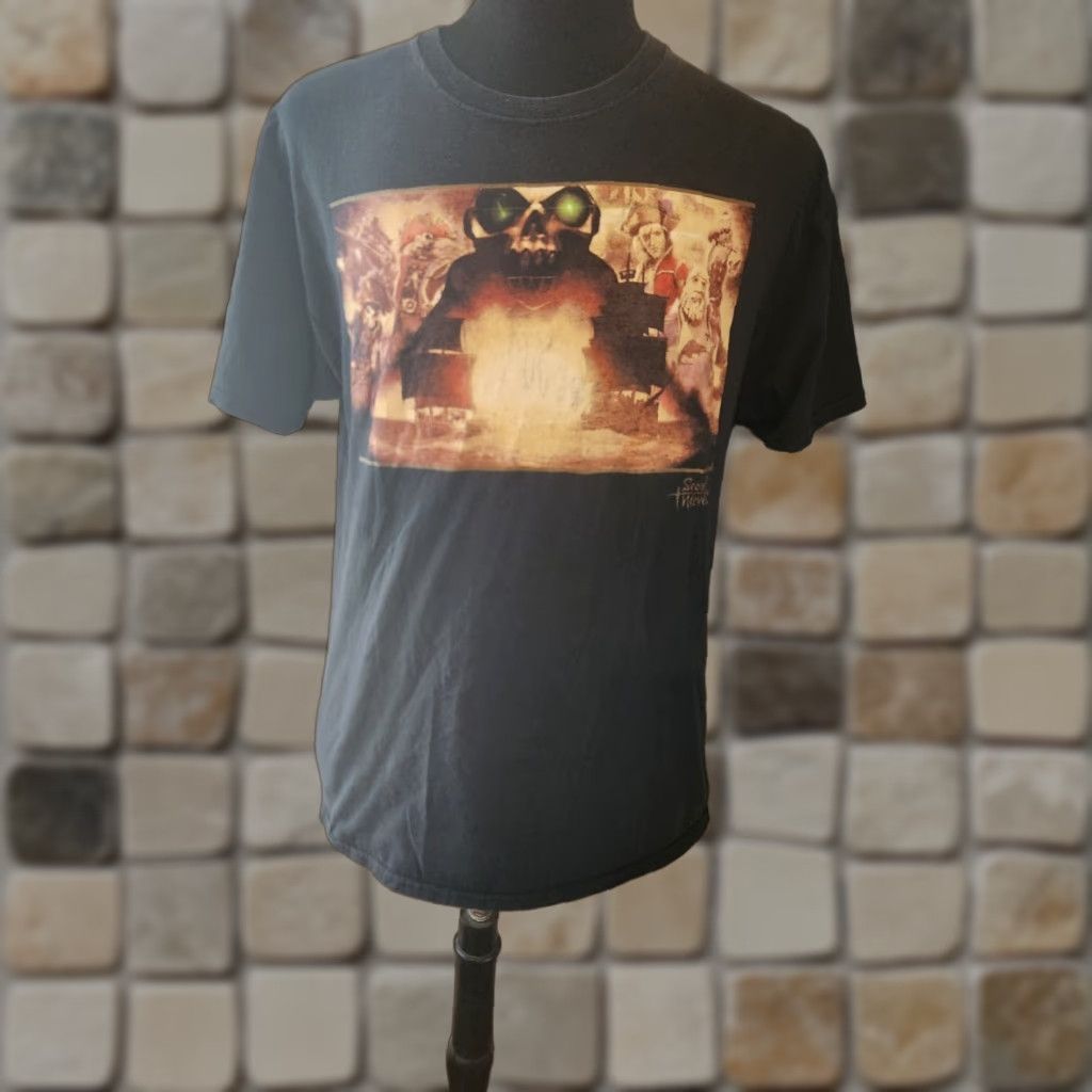 Vintage Sea of Thieves T-Shirt Men's L Black Loot Crate Graphic Print Crew Neck Short Sleeve Video Game Size US L / EU 52-54 / 3 - 1 Thumbnail
