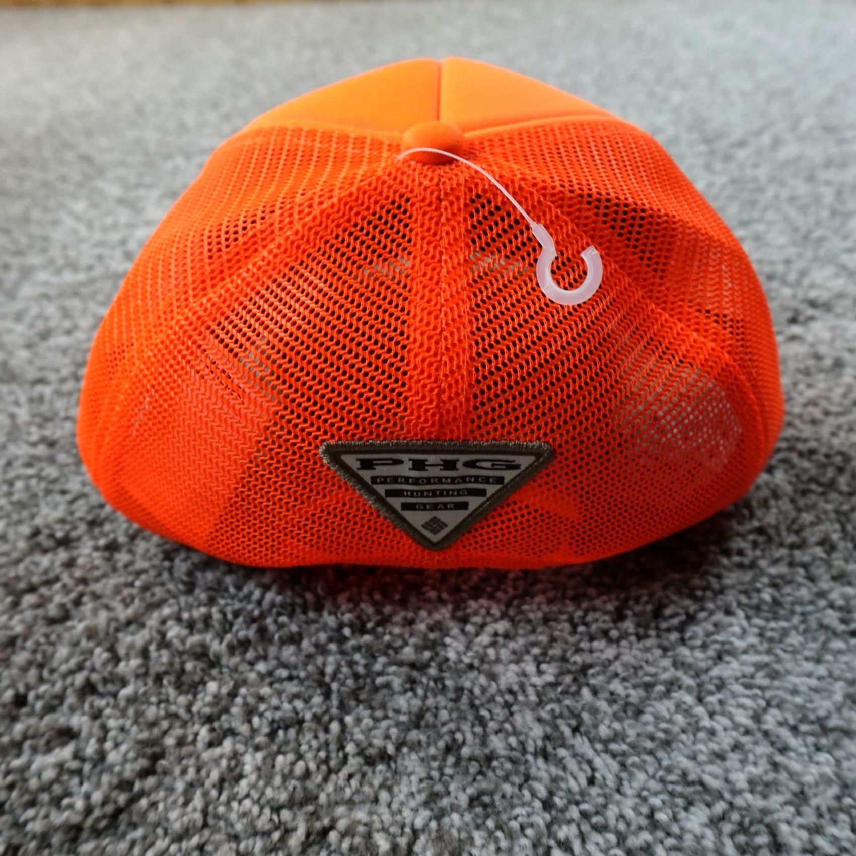 Vintage Columbia Hat Cap Mens One Size Blaze Orange Adjustable Snap Back Outdoor Hunting PHG Geometric Pattern Size 44L - 4 Thumbnail