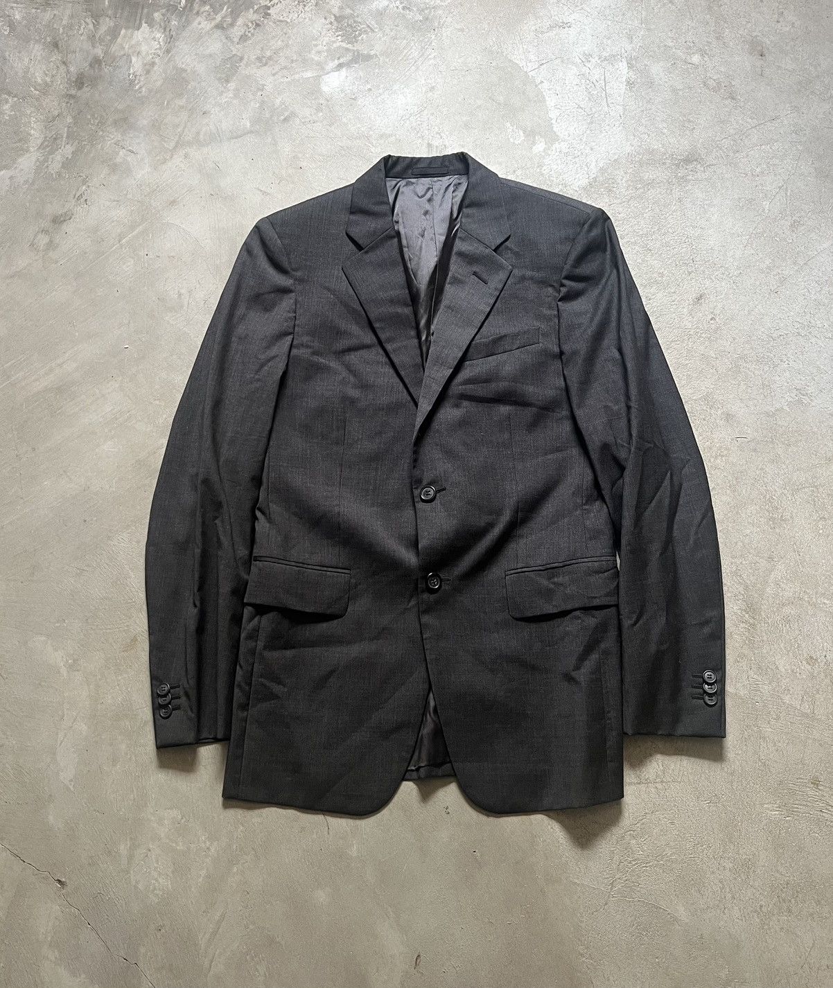 Designer × Prada Prada Fall 2009 3 Button Wool Blazer Coat Size 46R - 1 Thumbnail