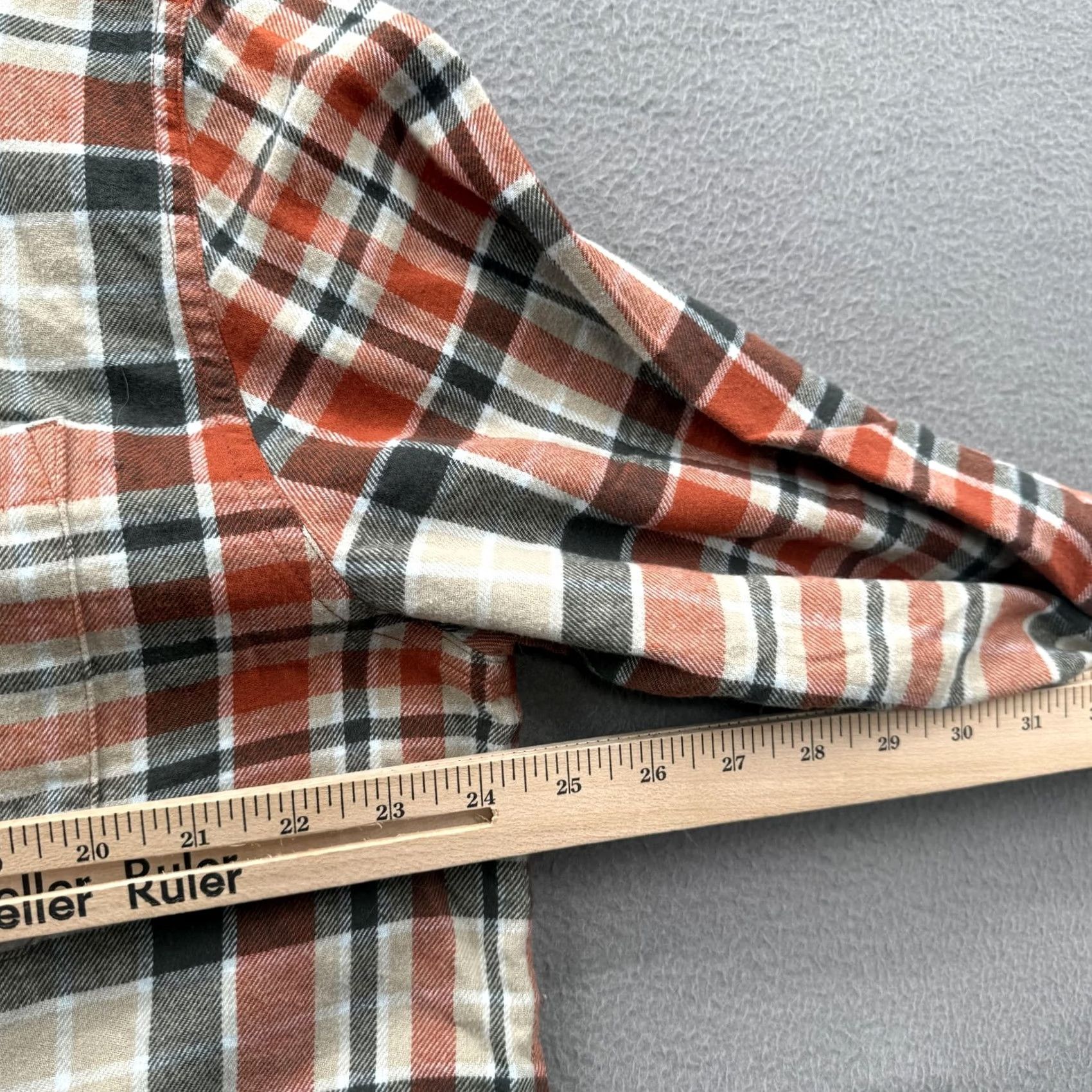 Eddie Bauer Eddie Bauer Shirt Mens XL Orange Clay Plaid Flannel Long Sleeve Button Up Size US XL / EU 56 / 4 - 6 Thumbnail