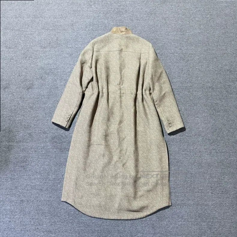 Fendi Fendi Fall/Winter 2022 khaki mid-length stand collar coat Size XS / US 0-2 / IT 36-38 - 2 Thumbnail