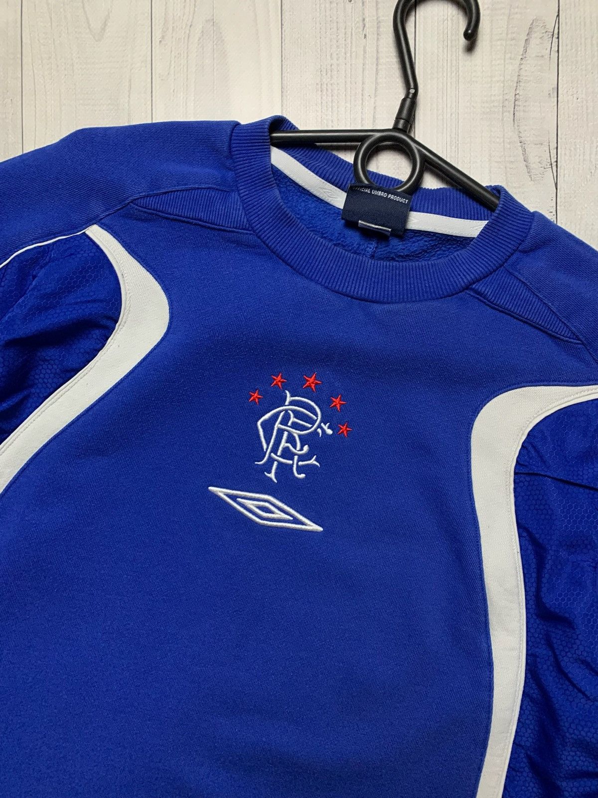 Umbro Vintage Umbro soccer sweatshirt logo Rangers blue size m Size US M / EU 48-50 / 2 - 2 Thumbnail