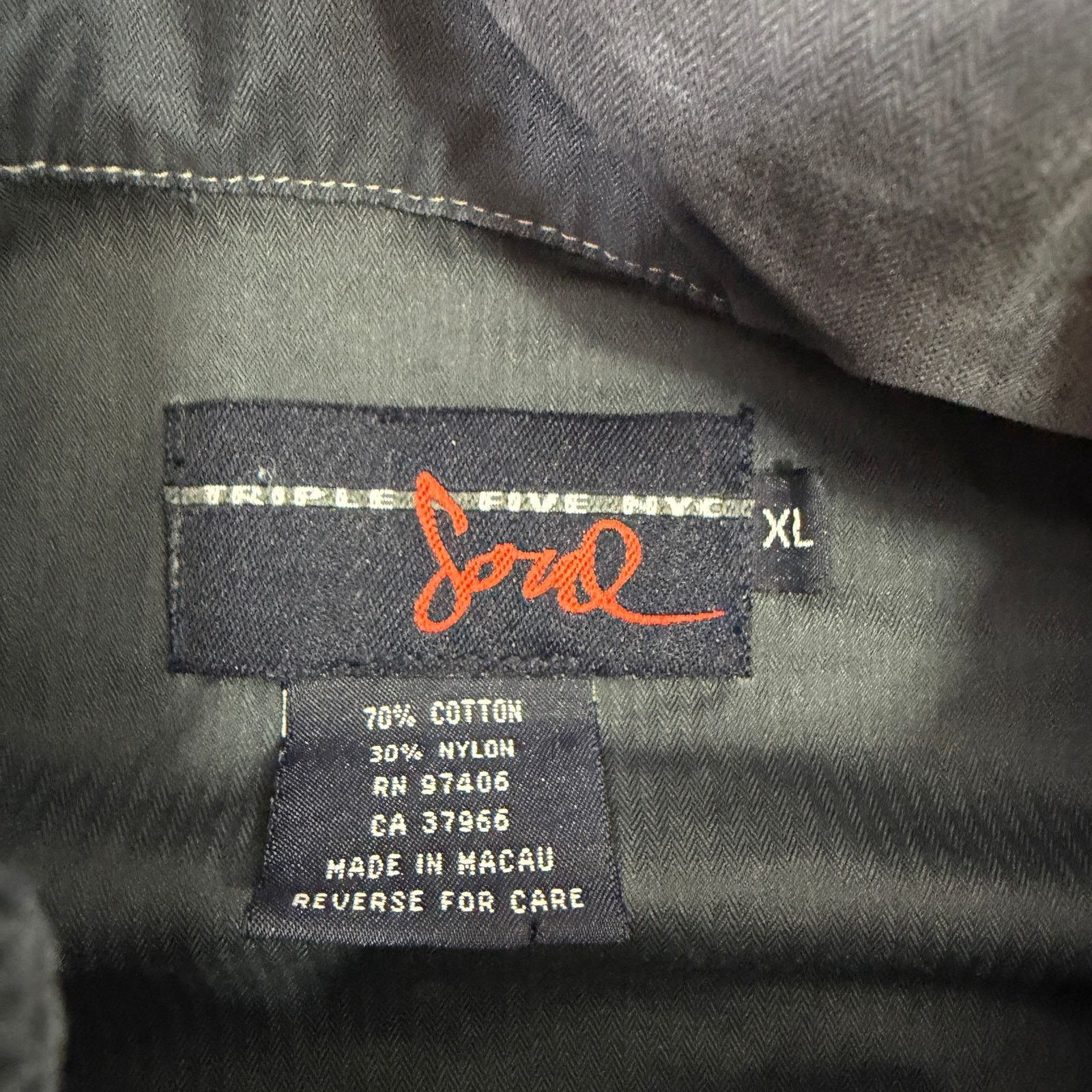 Vintage Vintage Triple Five Soul Jacket Mens Extra Large Navy Bomber Size US XL / EU 56 / 4 - 6 Thumbnail