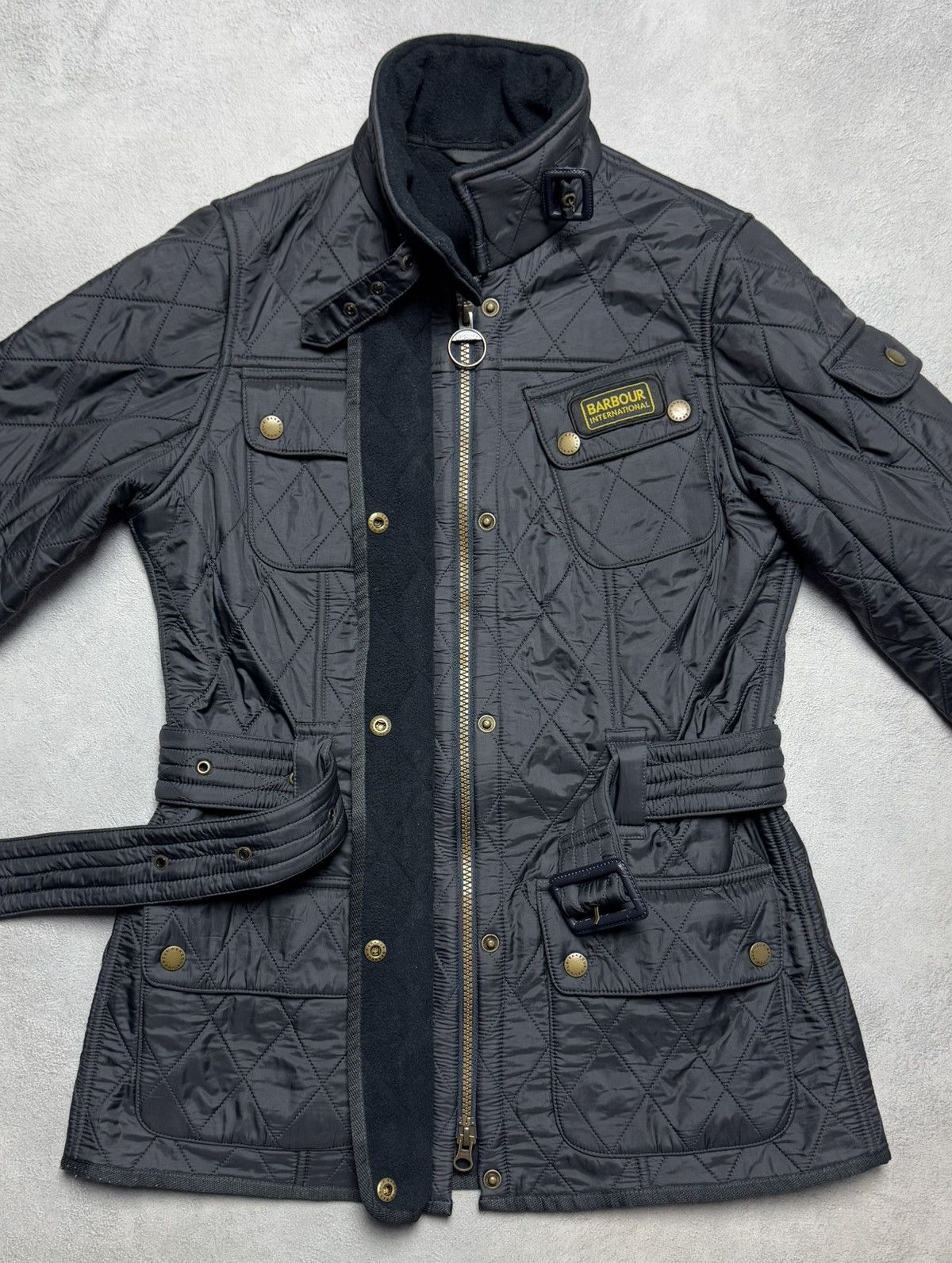 Barbour Barbour International Polarquilt Quilted Jacket Biker Size S / US 4 / IT 40 - 11 Thumbnail