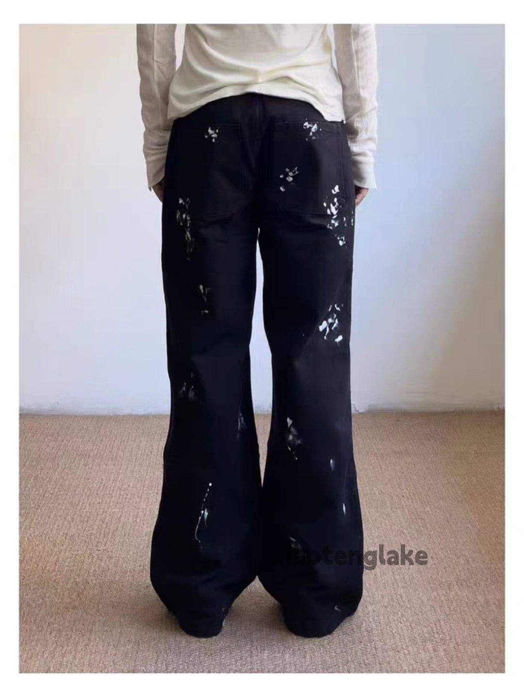 Jean ltx vintage loose baggy hiphop Carpenter paint jeans Size US 36 / EU 52 - 2 Thumbnail
