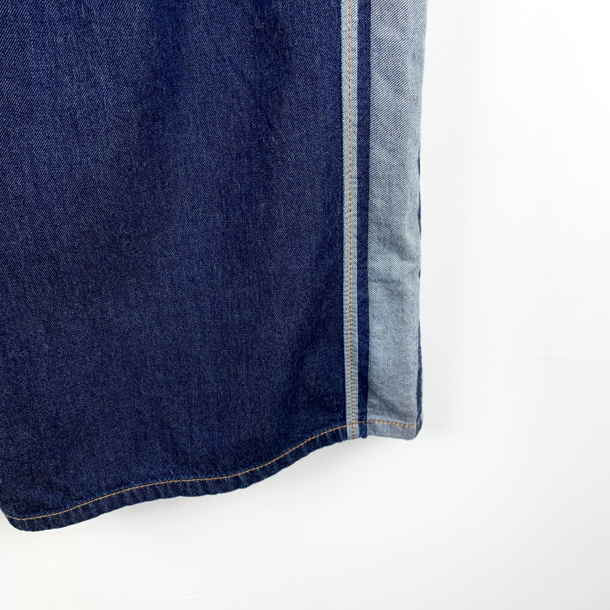 Dior Christian Dior Paris Denim Wide-Leg Pants With Side Stripe & Size 42" / US 20 - 6 Thumbnail
