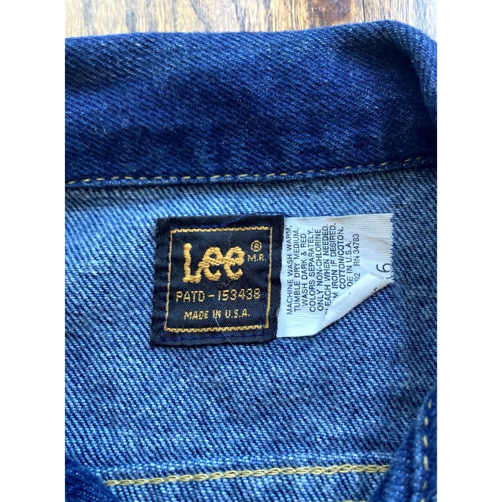 Lee VINTAGE Lee Jacket Denim Blue Jean Womens 16 Regular USA Made Western Trucker Size 16 Women Blue Jean Jacket Womens Mens Girls Size 38" / US 16 / IT 52 - 4 Thumbnail