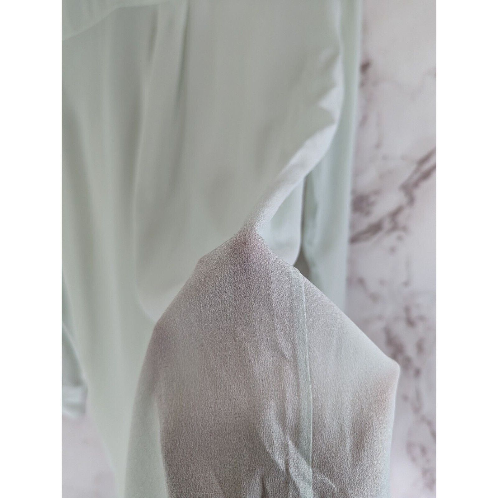 Everlane Everlane Top Women Small 4 Blue Clean Silk Blouse Button Size S / US 4 / IT 40 - 4 Thumbnail