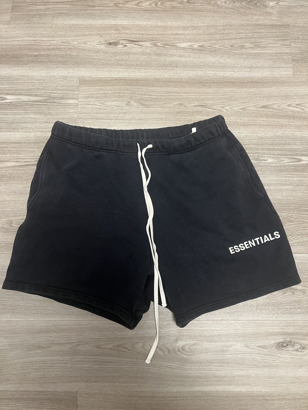 Fear of God Essentials Graphic Sweat Shorts Cream Men's
