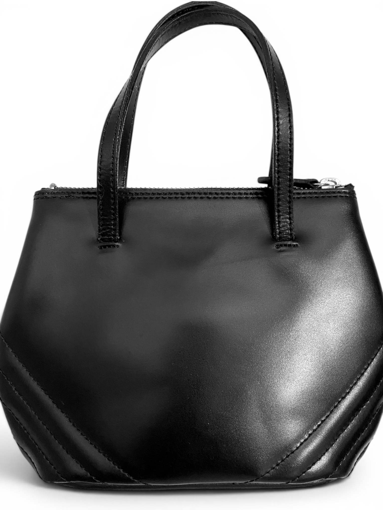 Jean Paul Gaultier Jean Paul Gaultier Logo Leather Black Small Handbag Baby Bag Size ONE SIZE - 5 Thumbnail