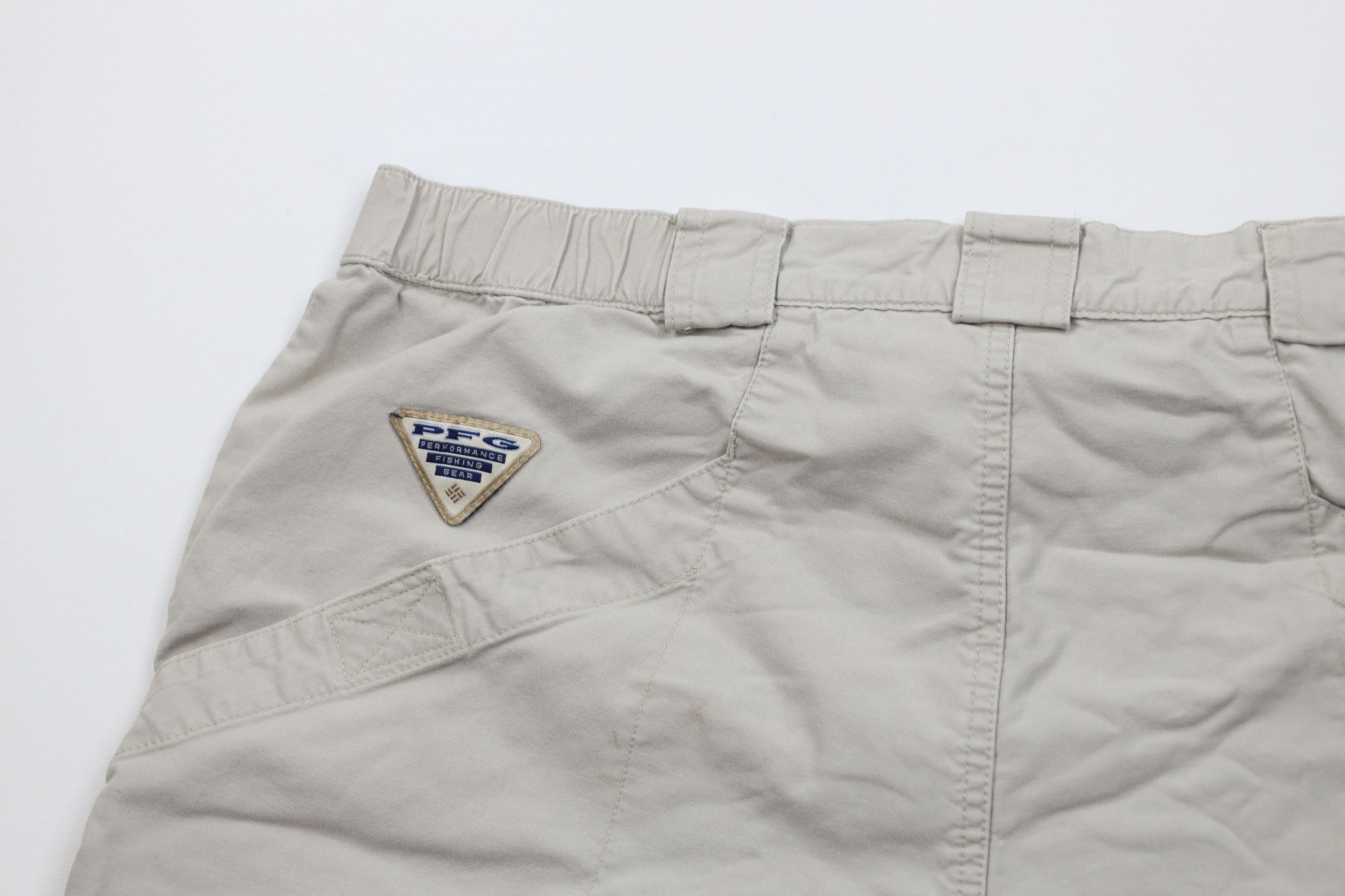 Columbia Vintage Columbia PFG Mesh Canvas Cargo Shorts Beige Cotton Size US 34 / EU 50 - 9 Thumbnail