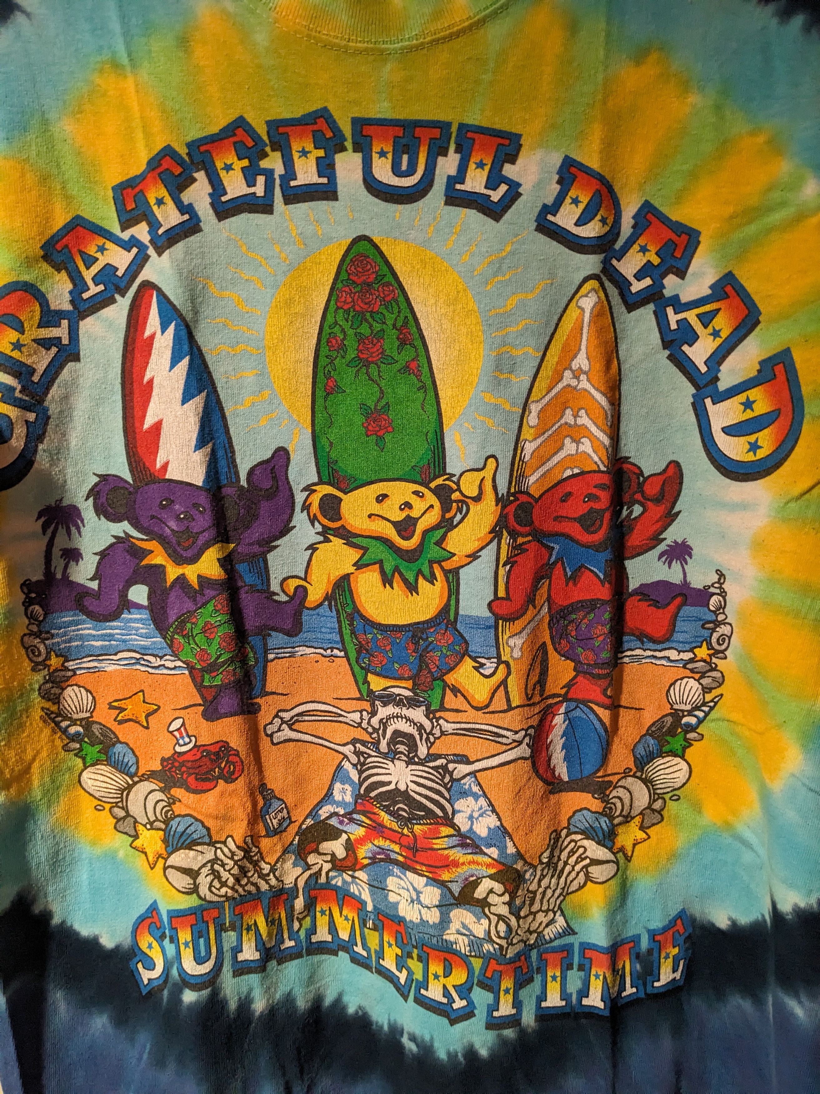 Grateful Dead × Liquid Blue Grateful Dead Surf Wear Summer Time 2001 Small T-Shirt Size US S / EU 44-46 / 1 - 2 Thumbnail