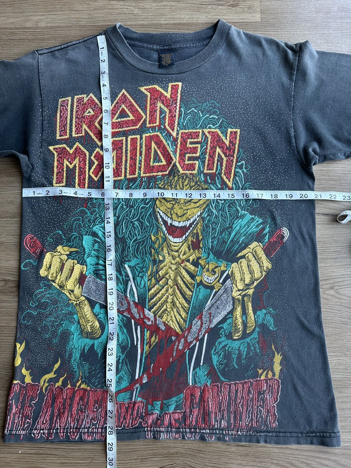 Band Tees × Iron Maiden × Vintage Vintage Iron Maiden Angel The Gambler Shirt Band Tee Mexico Size US M / EU 48-50 / 2 - 4 Thumbnail