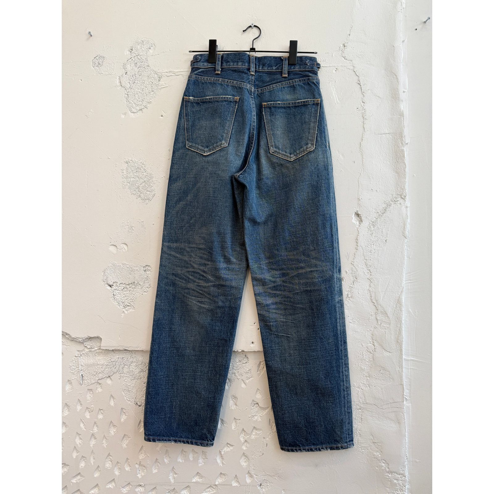 Celine Celine SAMPLE Doublon Logo Chain Dark Union Wash Jeans Size 26" / US 2 / IT 38 - 2 Thumbnail