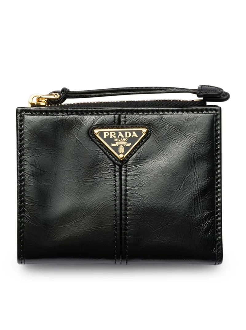 Prada PRADA Saffiano Black Leather Small Wallet New & Authentic Size ONE SIZE - 1 Thumbnail