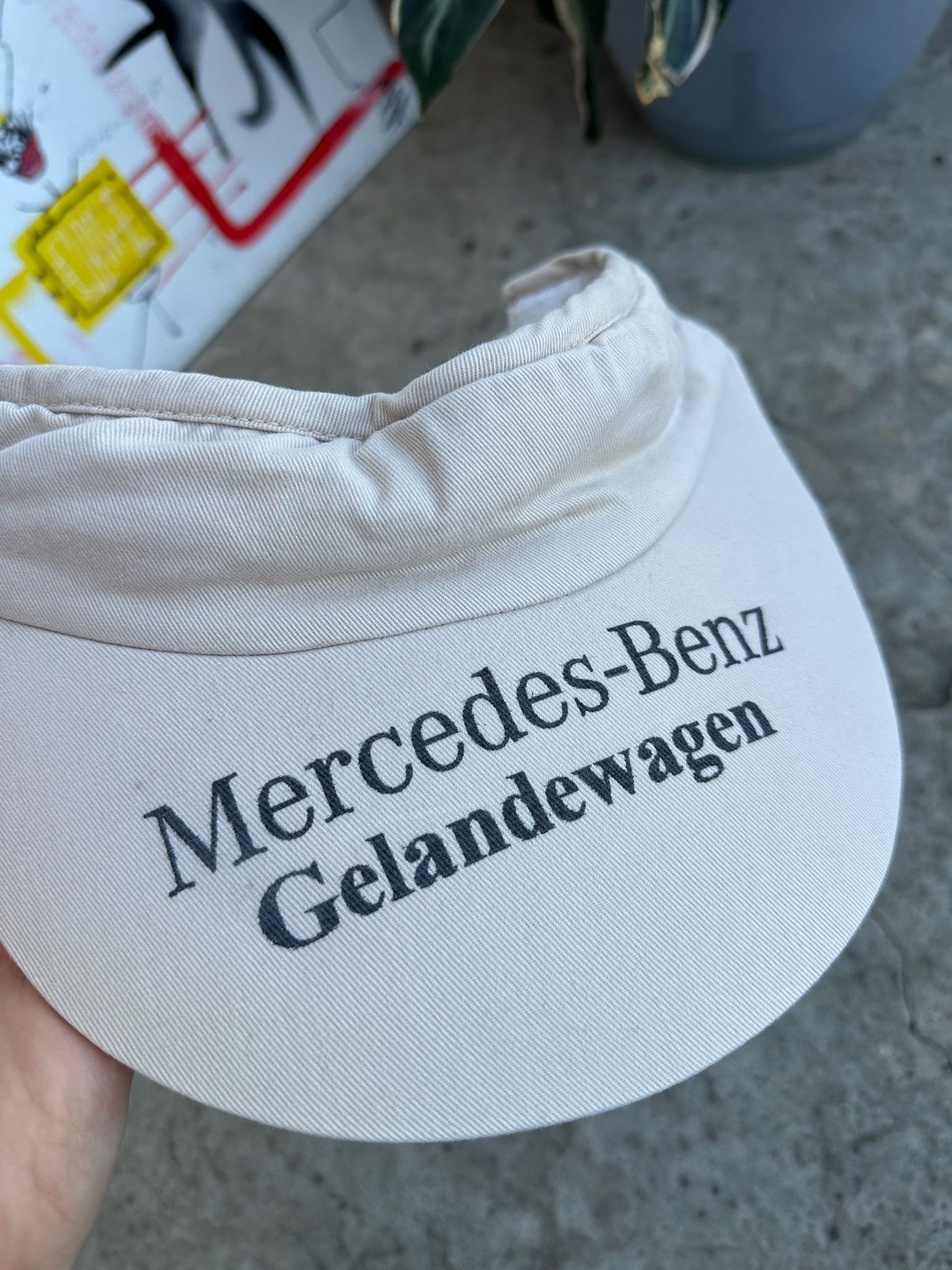 Mercedes-Benz Vintage Mercedes-Benz Gelandewagen Cap 90s tennis visor Size ONE SIZE - 10 Thumbnail