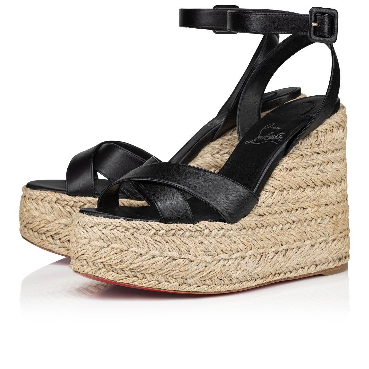 Christian Louboutin o1s1wg110325 Mariza Zeppa 130 in Black Size US 11 / IT 41 - 2 Thumbnail