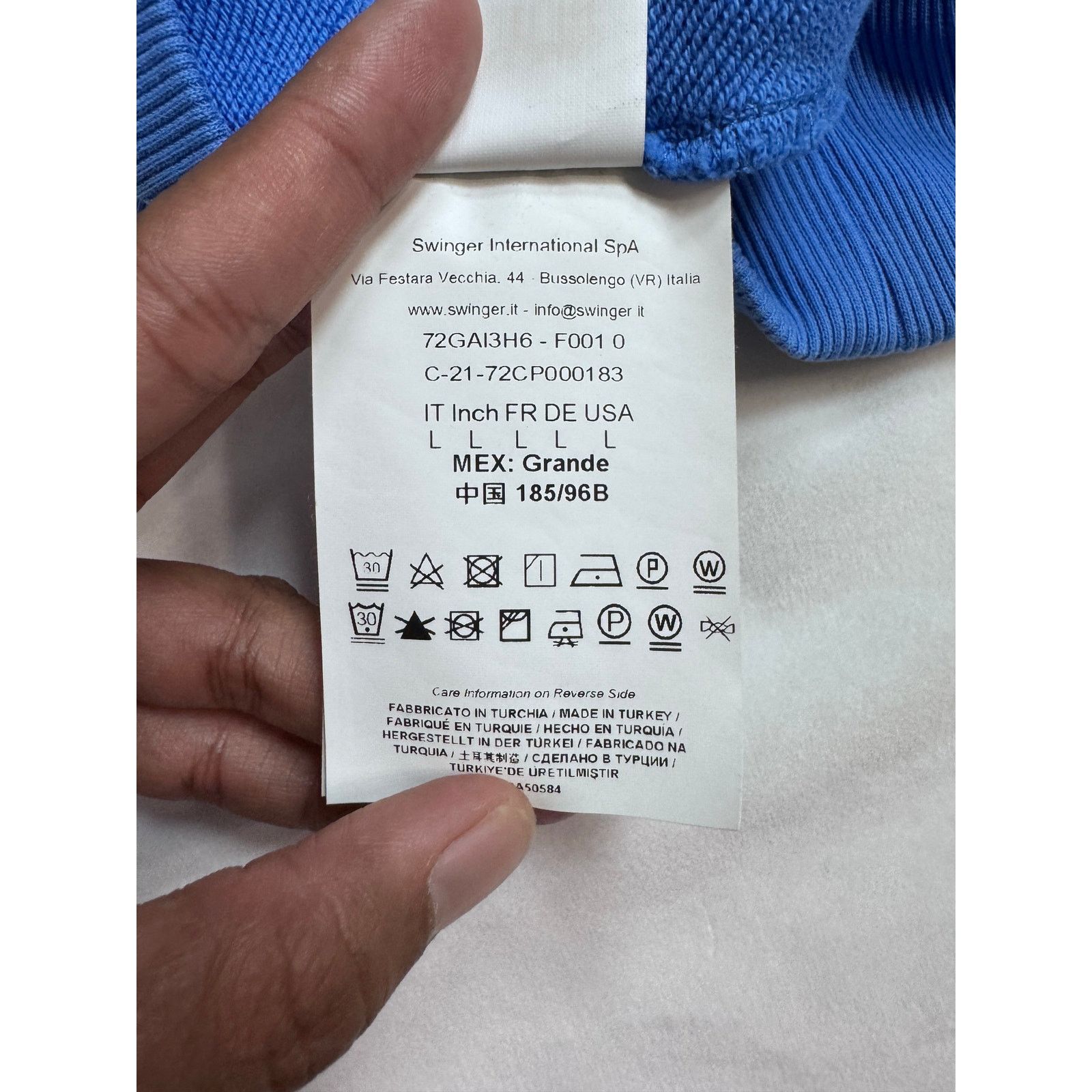 Versace Versace Jeans Couture Tape Logo Hoodie Sweatshirt Size L Size US L / EU 52-54 / 3 - 6 Thumbnail