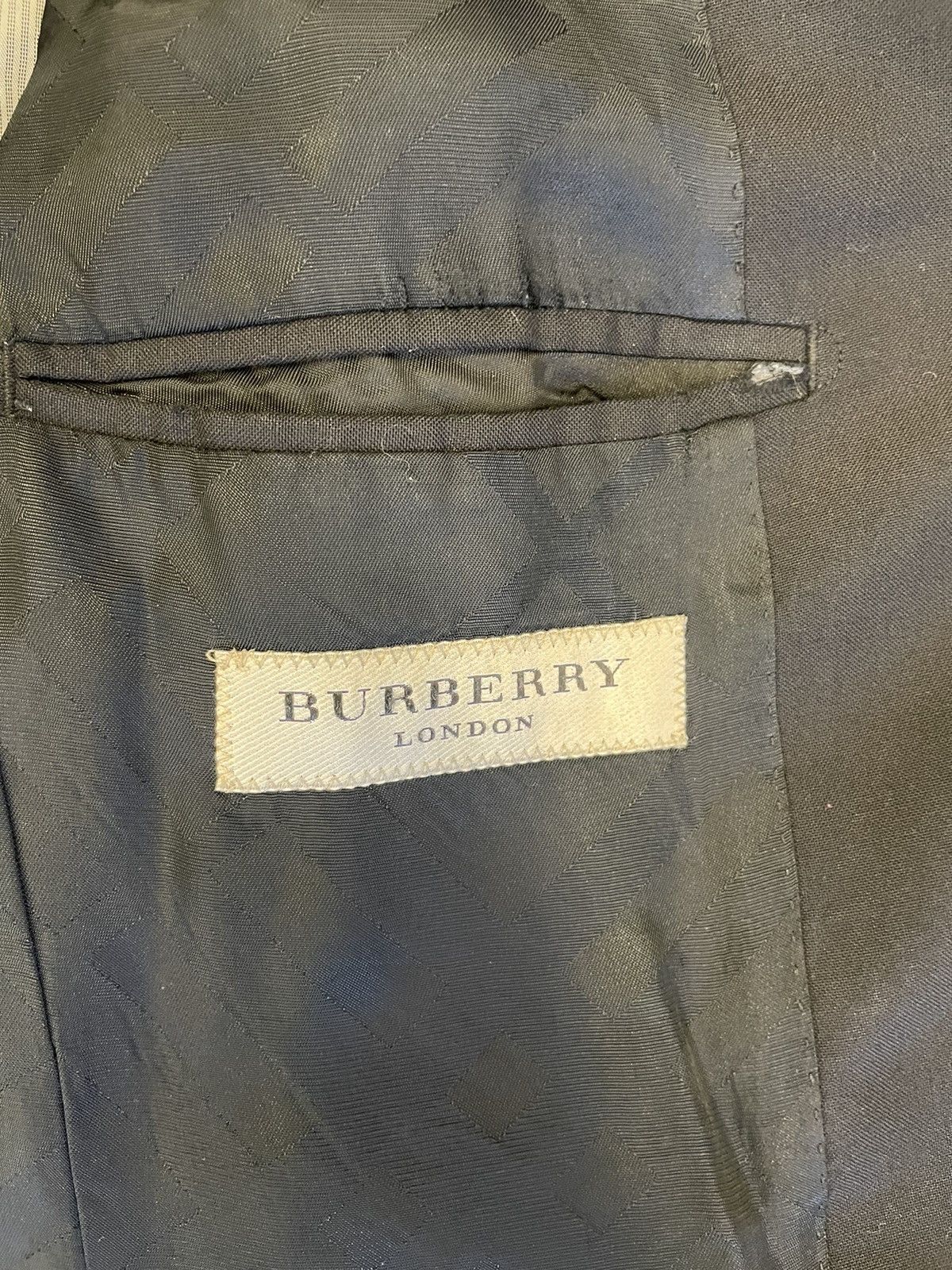 Burberry Slim Tailored Wool Suit Jacket Size 38R - 8 Thumbnail