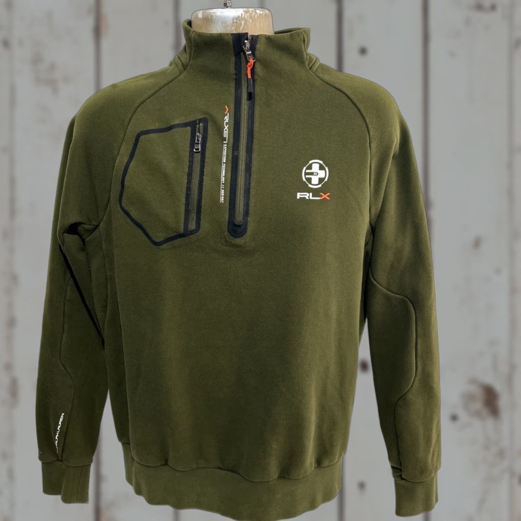 RLX Ralph Lauren VINTAGE? (No) -> RLX Ralph Lauren 67 1/4 Zip Pullover Golf Casual Expedition Sweater - Sz Men's L Size US L / EU 52-54 / 3 - 1 Thumbnail
