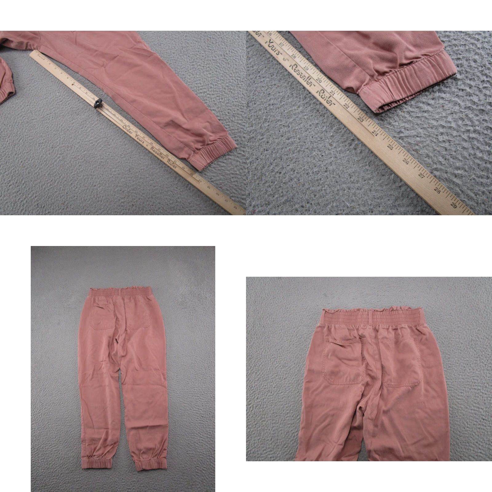 Abercrombie & Fitch Abercrombie Fitch Pants Womens S Pink Jogger Pull On Elastic High Waist Lyocell Size 28" / US 6 / IT 42 - 8 Thumbnail