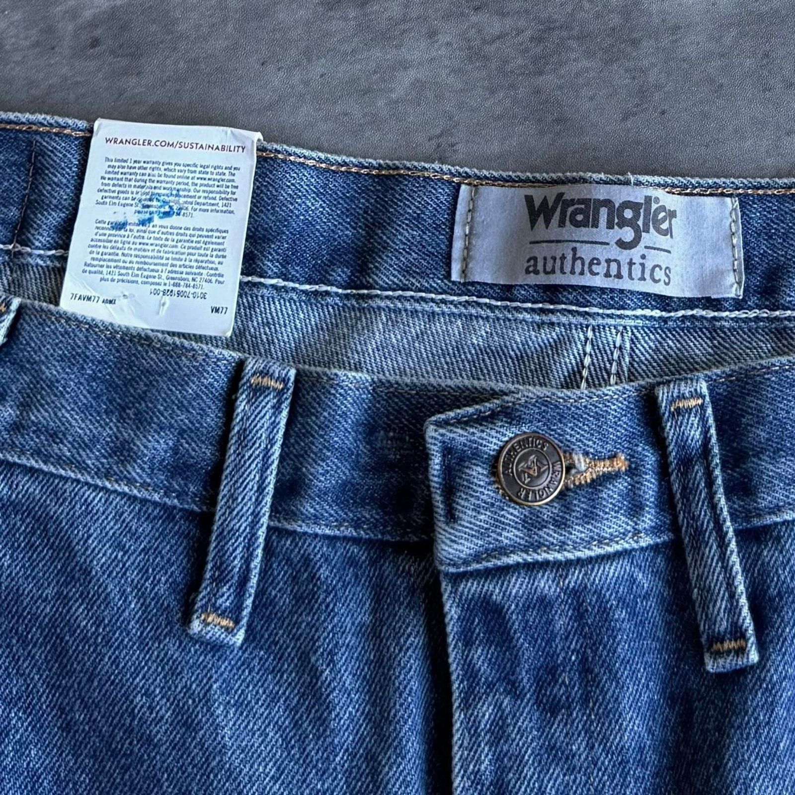 Carhartt × Vintage × Wrangler Brand New Wrangler Baggy Essential Grunge Opium Denim Jeans Size US 43 - 4 Thumbnail