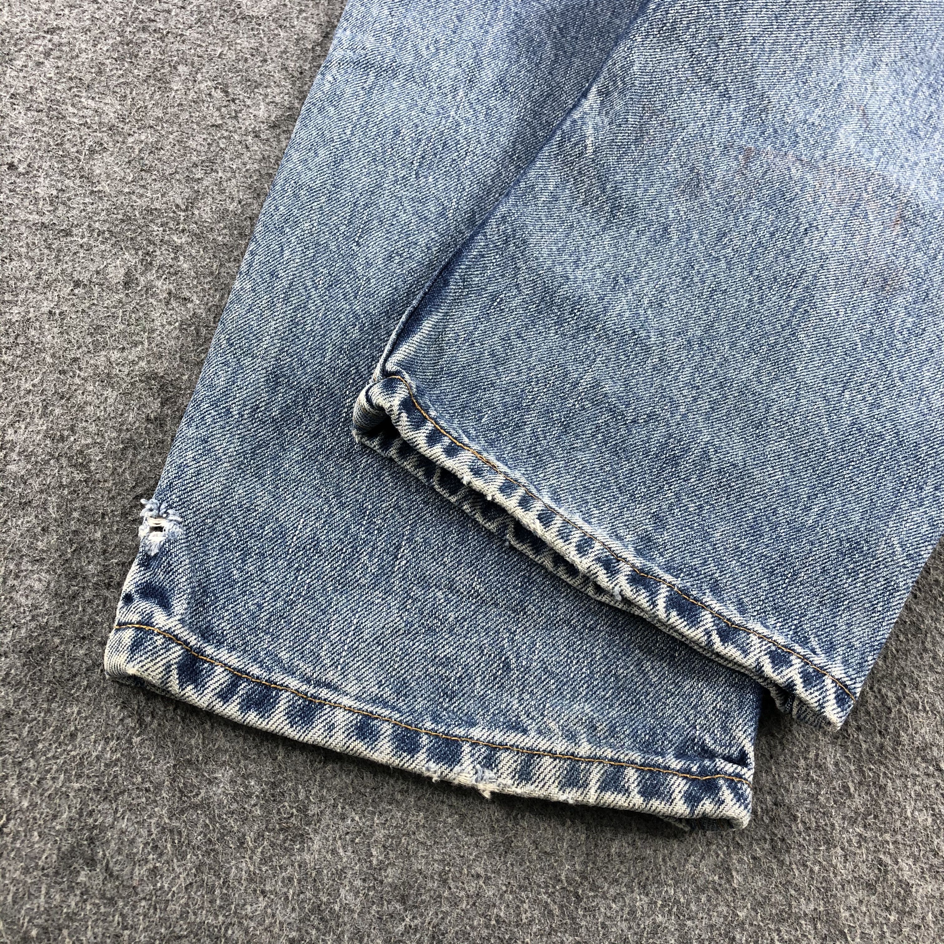 Levi's 90s Vintage Blue Wash Levis 550 Jeans-J2075 Size US 28 / EU 44 - 6 Thumbnail