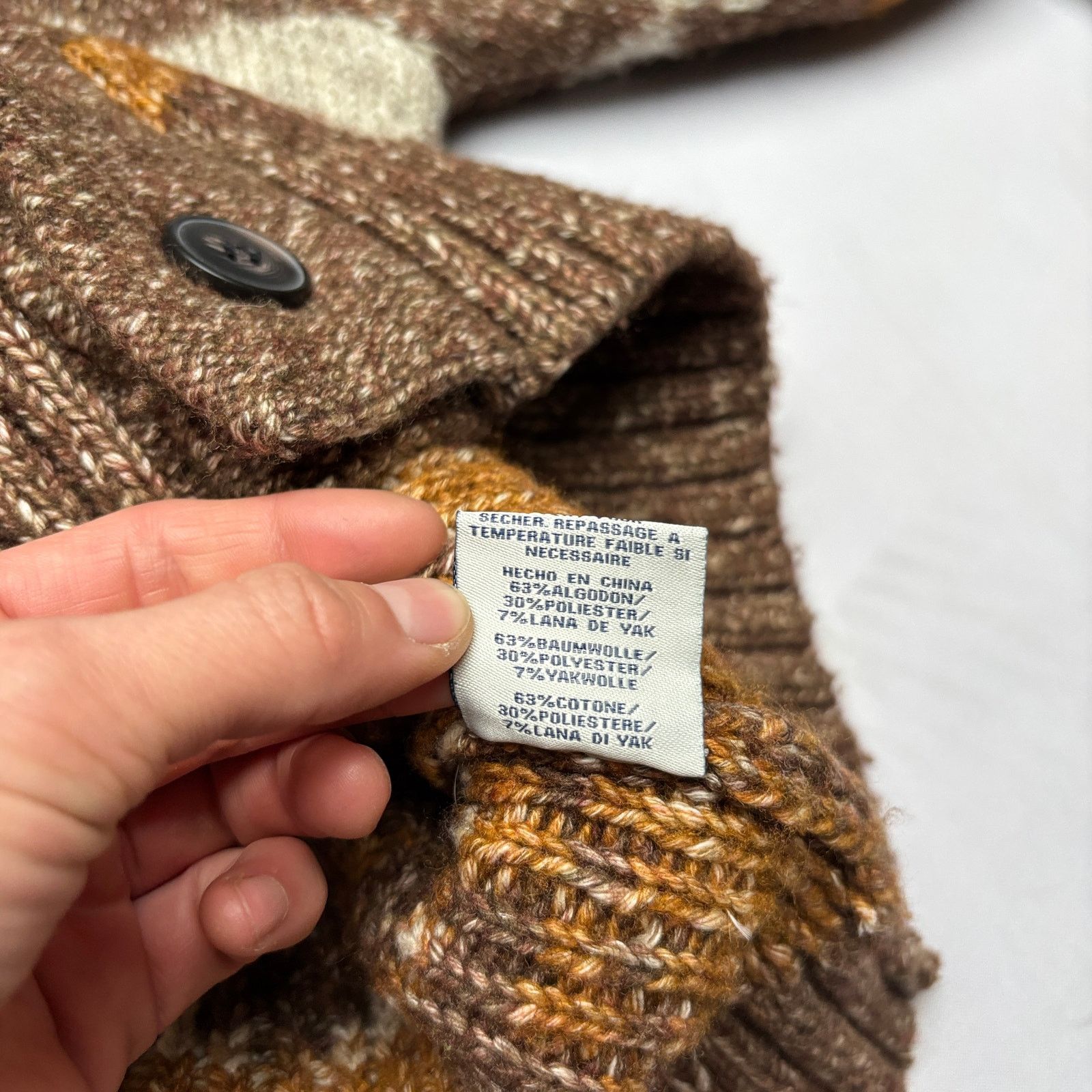 Schott Schott The Motif Yak Wool Cardigan Sweater Men's M Southwest Size US M / EU 48-50 / 2 - 8 Thumbnail