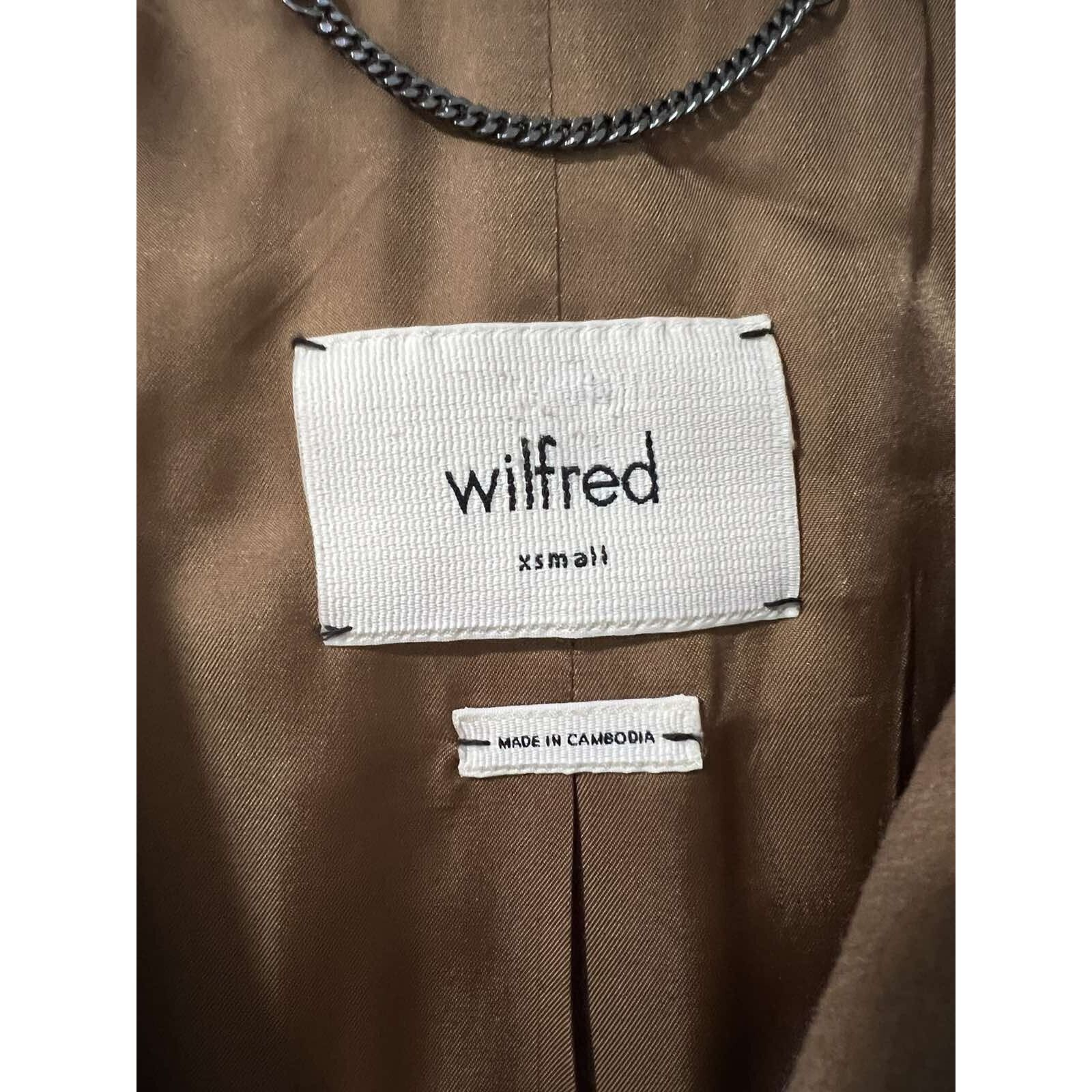 Aritzia Aritzia Wilfre Coat Brown Camel Size X-Small A001712 Size XS / US 0-2 / IT 36-38 - 5 Thumbnail
