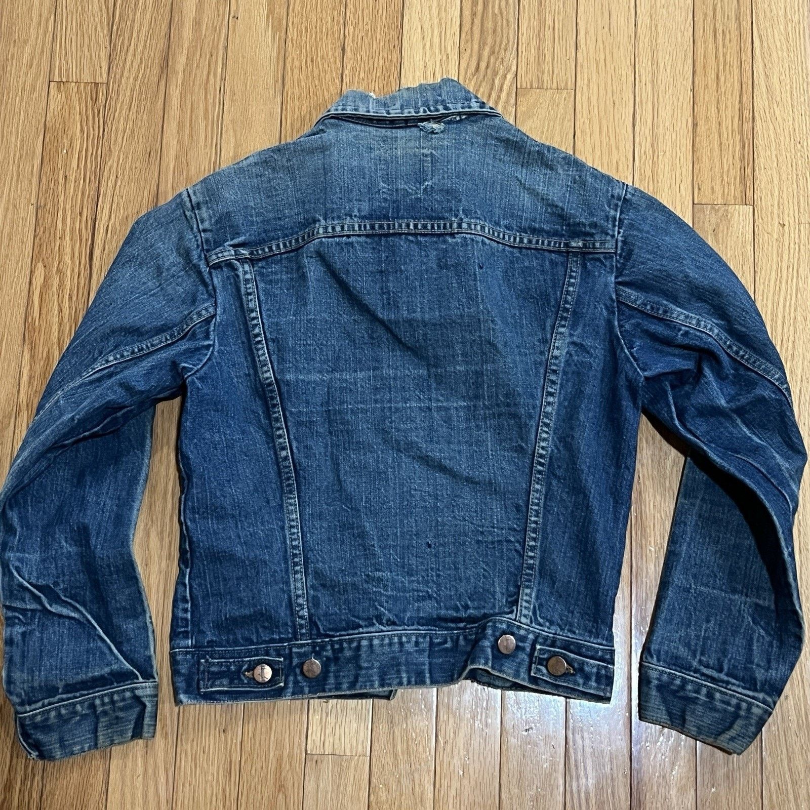 Wrangler WRANGLER dark indigo blue denim trucker jacket 60s 70s usa Size US S / EU 44-46 / 1 - 2 Thumbnail