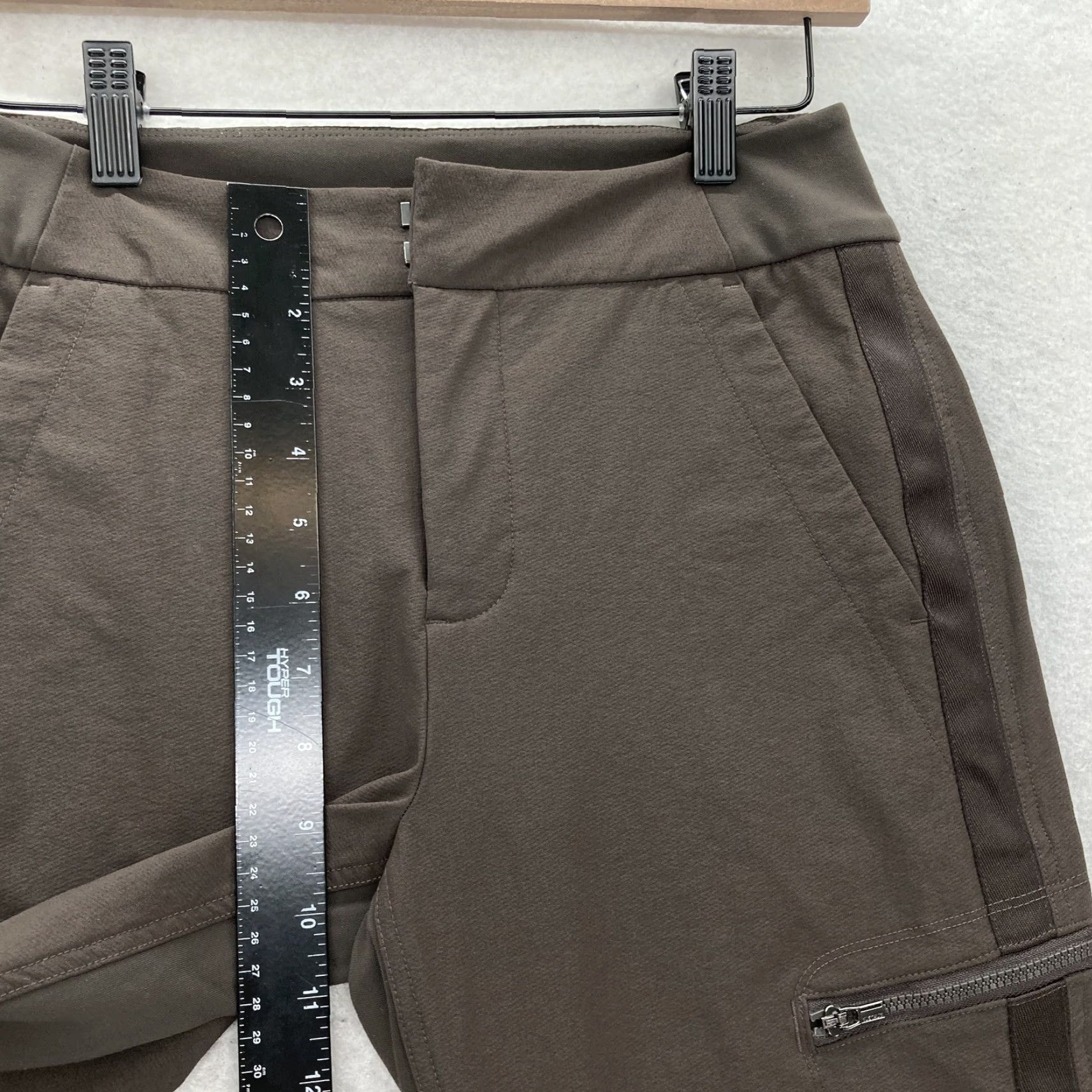 Athleta Athleta Wander Hybrid Pant Womens 4 Brown Stretch Zipper Pockets Slim Fit Gym Size 27" / US 4 / IT 40 - 7 Thumbnail