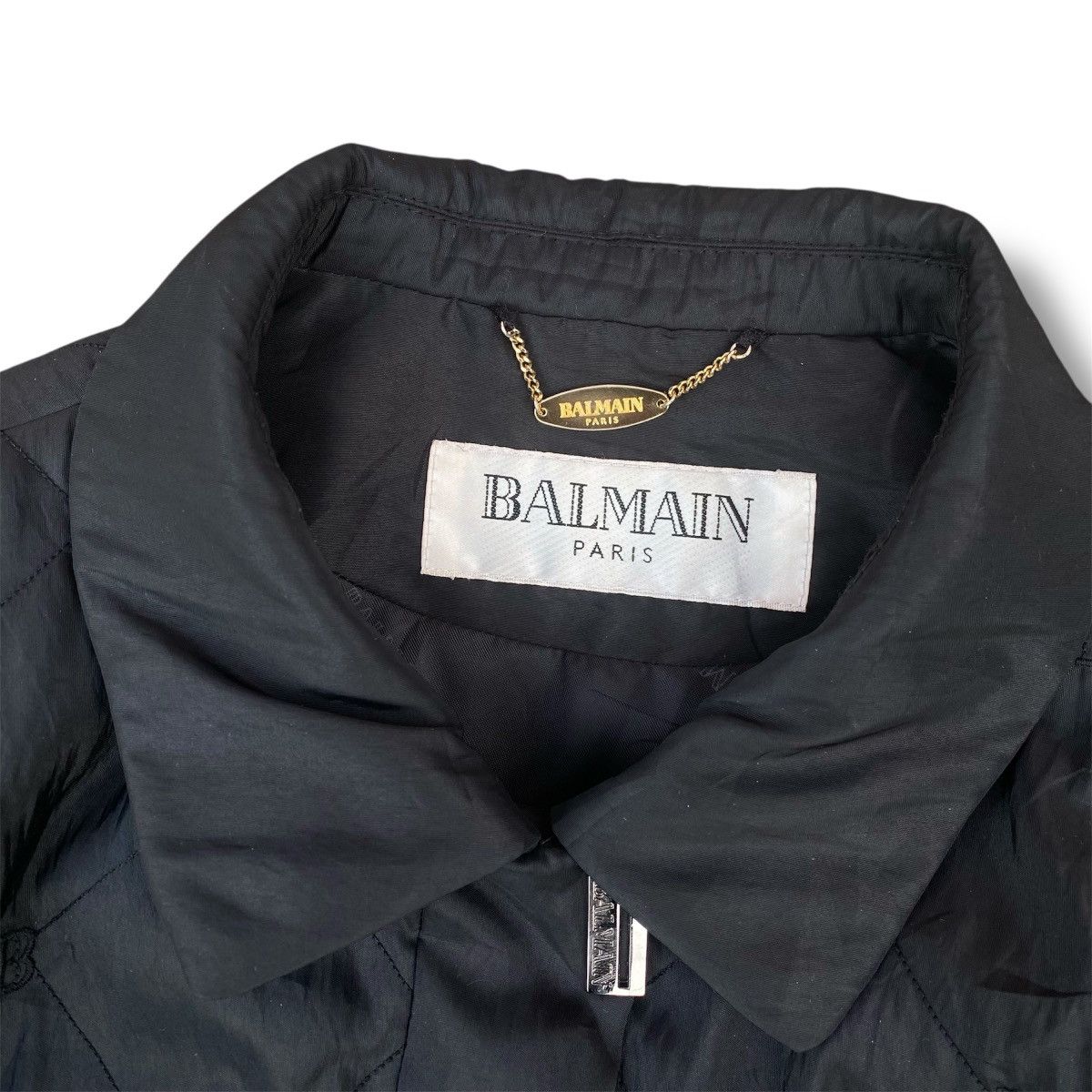 Balmain Vintage 90s Balmain Paris Quilted Jacket. #G4 Size M / US 6-8 / IT 42-44 - 3 Thumbnail