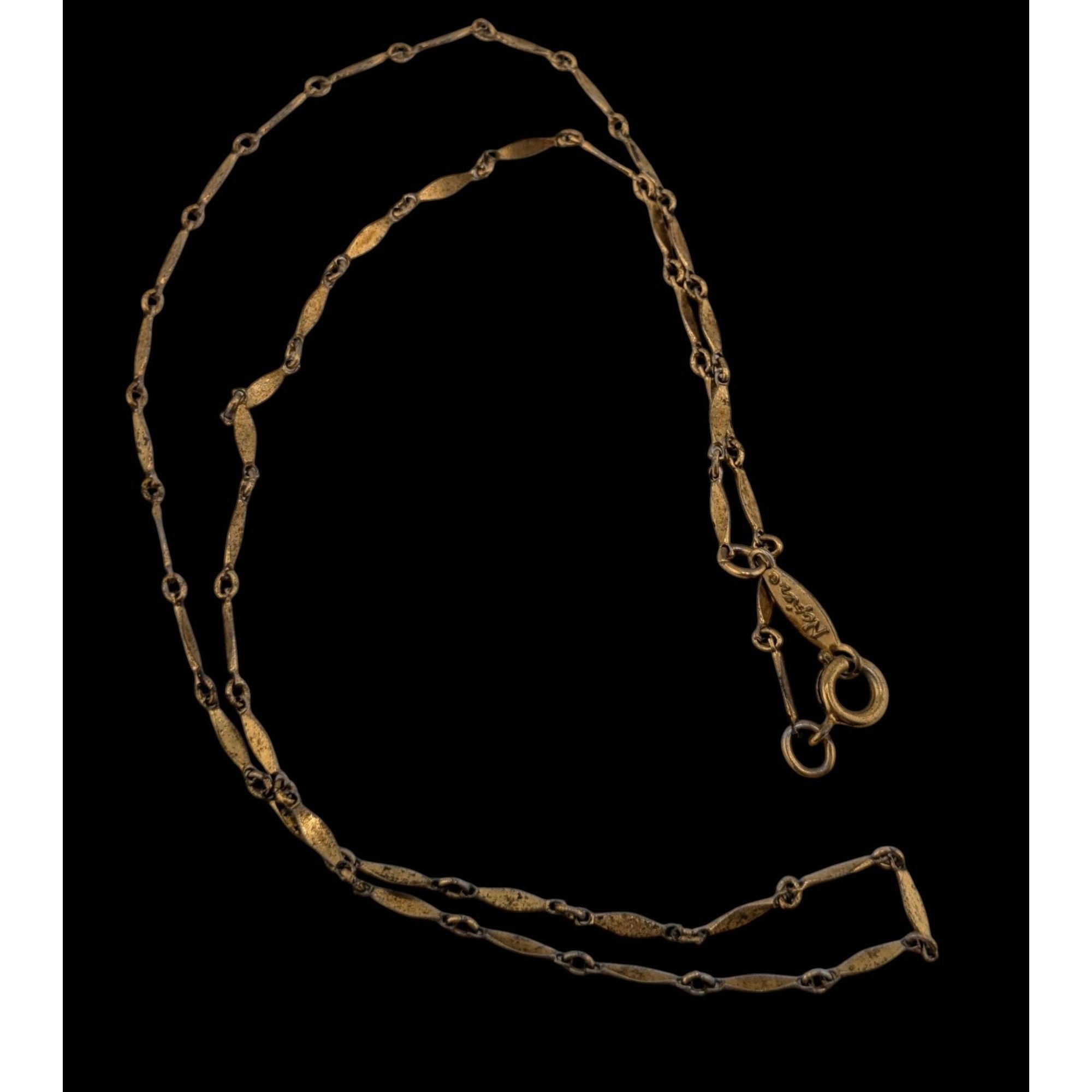 Other Vintage Minimalist Napier Dapped Link 16-Inch Necklace With Size ONE SIZE - 2 Thumbnail